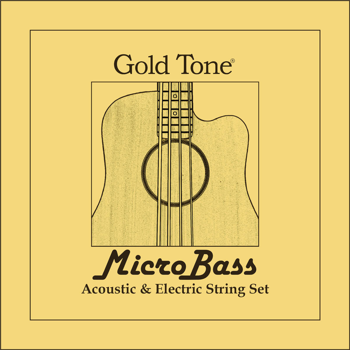Premium Gold Tone MBS Aquila MicroBass Strings - Polymer/Rubber Blend for Enhanced Tone & Durability | Perfect for Upright Bass, Electric Bass & Travel Instruments