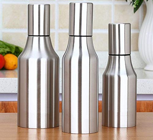 Premium Stainless Steel Olive Oil Dispenser Bottle - 500ML Leakproof Kitchen Oil Pourer for Olive Oil, Vinegar & Sauce - Perfect for Cooking, Salad Dressing & Gourmet Meal Prep