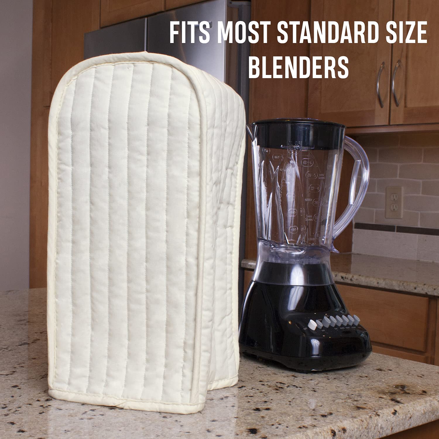 Ritz Blender Cover for Kitchen - Natural Fabric Blender Protector, Dust Cover for Blenders - Perfect for Home, Office, or Restaurant Use