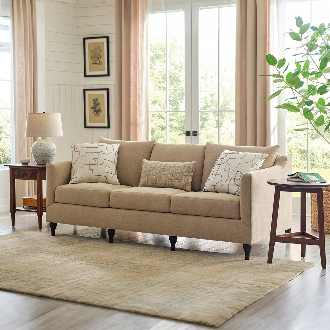 Stylish Hudson Valley Sofa - Modern Comfort for Living Room & Lounge | Durable Fabric Upholstery for Home Decor