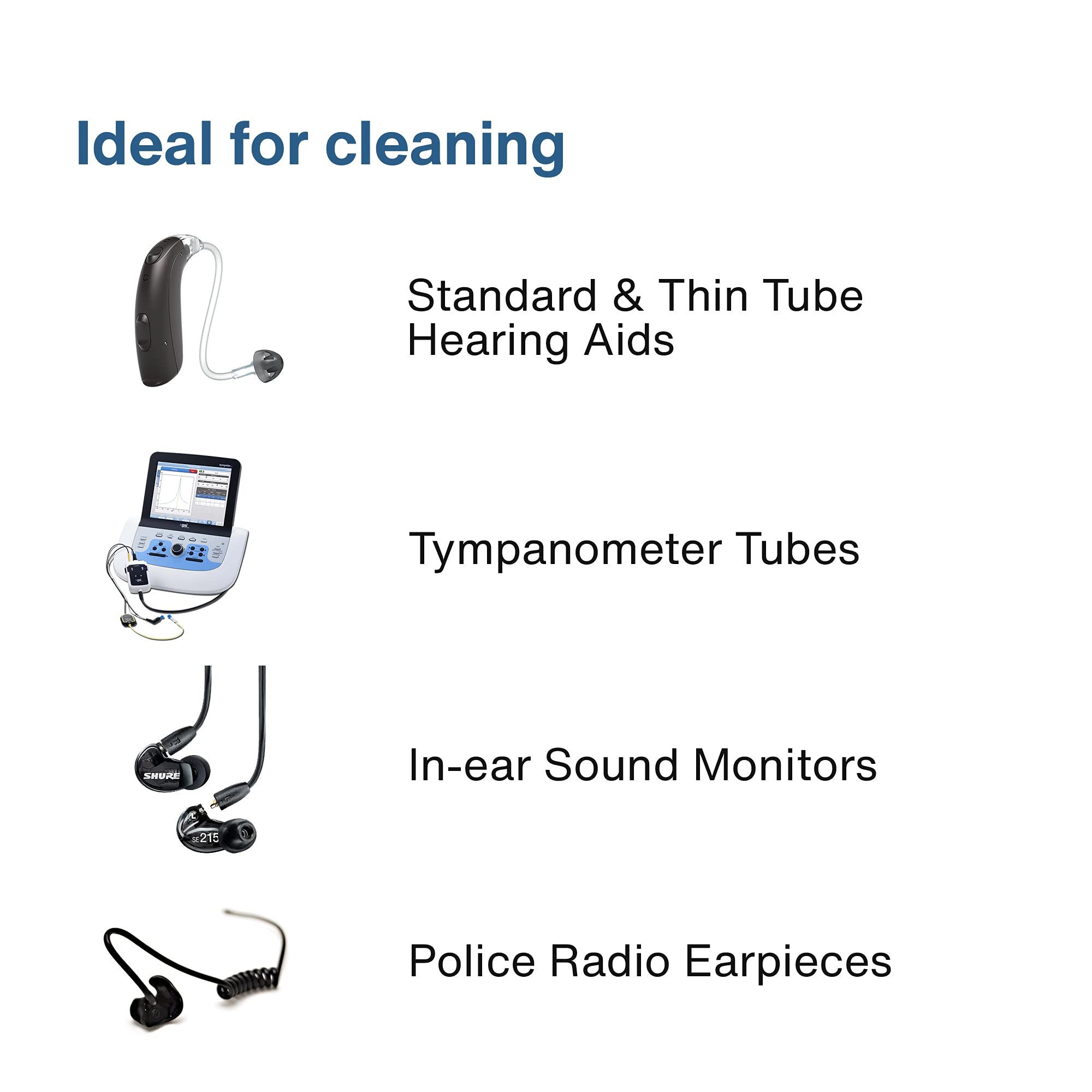 Premium Hearing Aid Cleaning Kit - 5 Packs of 100 Disposable Cleaning Strands - Gentle & Effective Hearing Aid & Earbud Cleaner Tool Set with Brush - Essential Hearing Aid Accessories for Daily Maintenance & Hygiene Care - Perfect for Seniors & Hearing Aid Users at Home or Travel