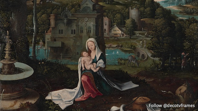 The Rest on the Flight into Egypt - Religious Wall Art, Biblical Painting Reproduction, Home & Church Decor - Perfect for Christian Gifts, Sacred Spaces & Faith-Inspired Interiors