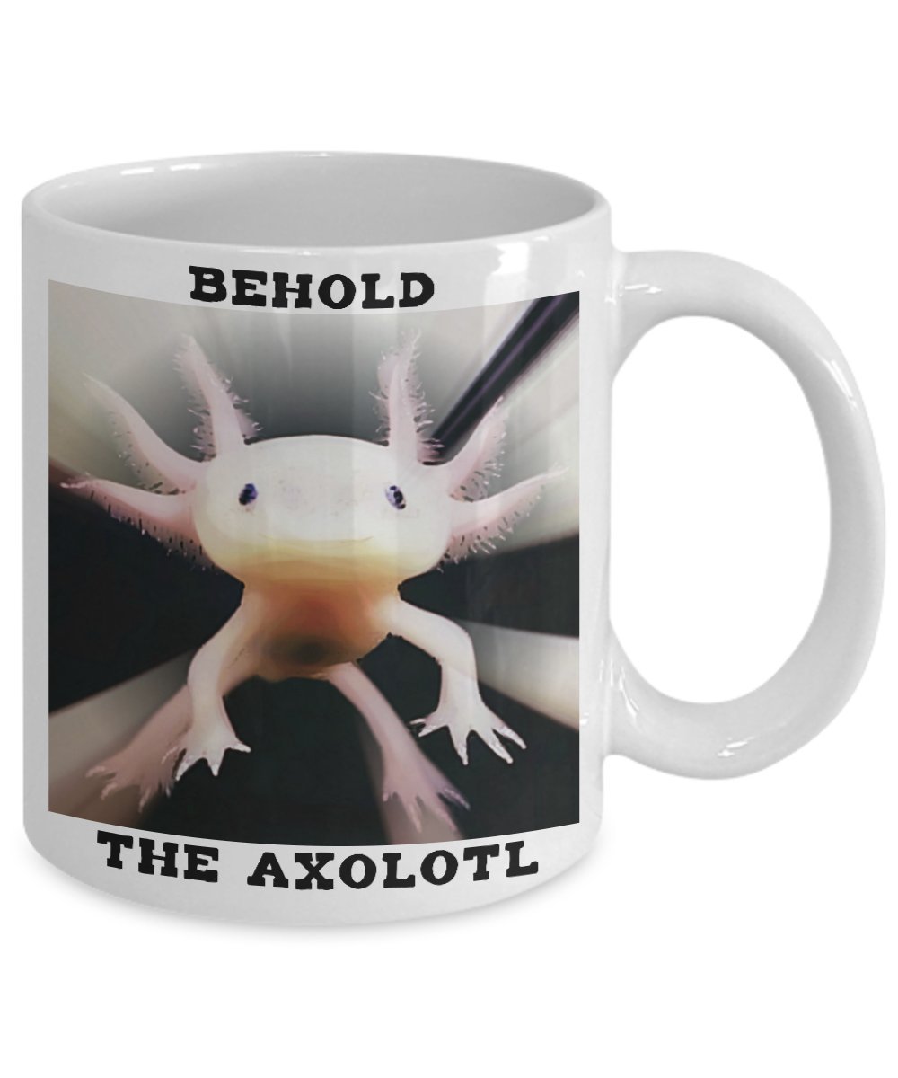 Ceramic Axolotl Coffee Mug - Pink Mexican Salamander Design for Tea & Hot Drinks - Perfect Gift for Pet Lovers & Axolotl Enthusiasts - Great for Home, Office or Gifts