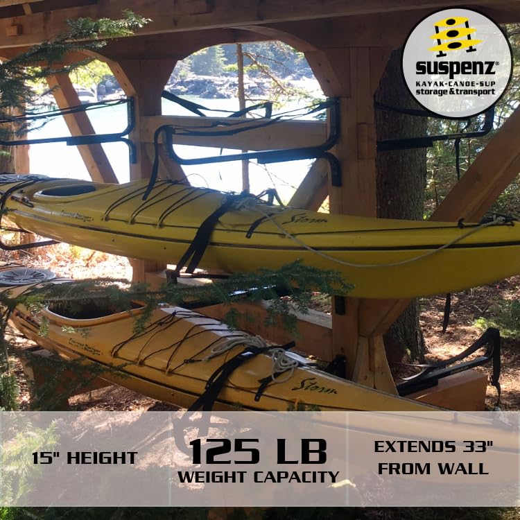 Suspenz Flat Rack - Universal Hanging Storage Solution for Bikes, Kayaks, Ladders & More - Perfect for Garage, Shed & Outdoor Organization