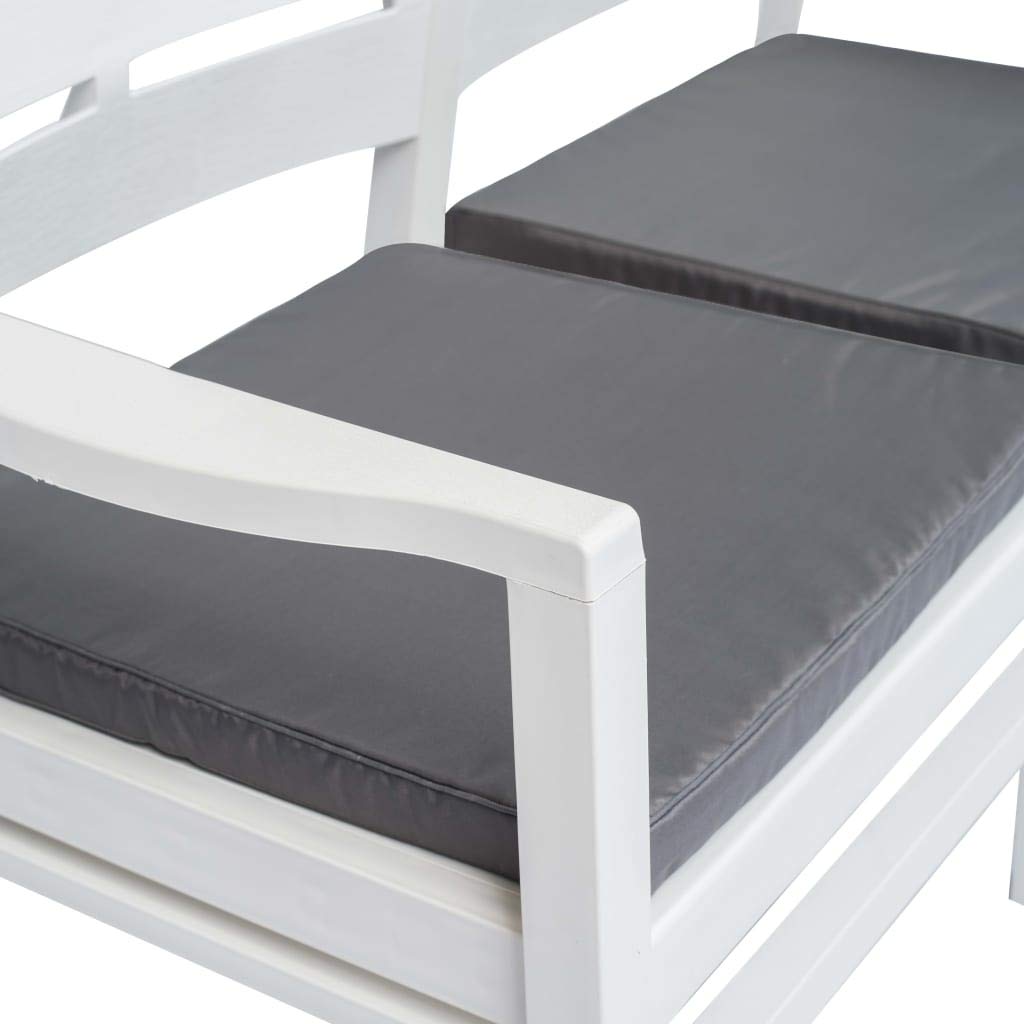 FAMIROSA 2-Seater Outdoor Garden Bench with Waterproof Cushions, 52.4
