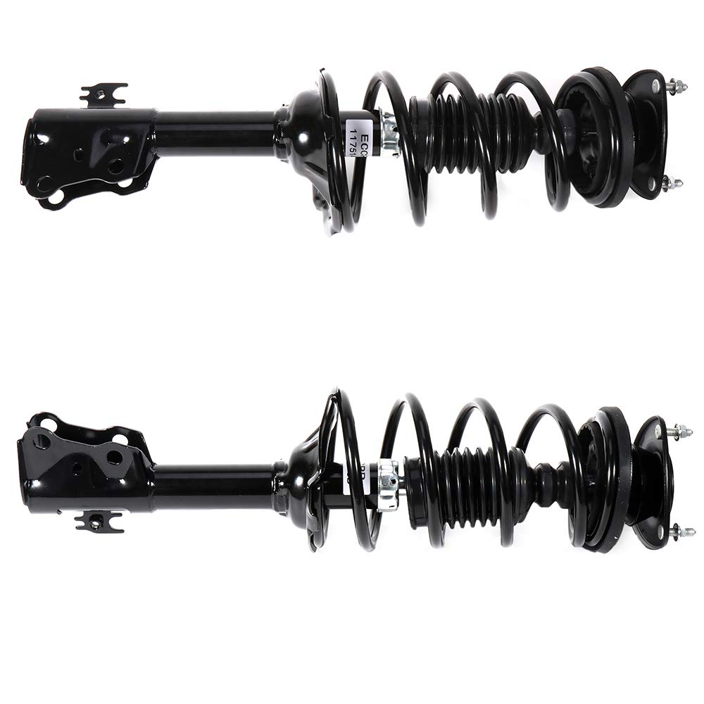 SCITOO 2-Piece Complete Strut and Shock Assembly Replacement for Toyota Echo 171575 - Front/Rear Shock Absorber Kit - Smooth Ride & Enhanced Stability for City Driving & Daily Commutes