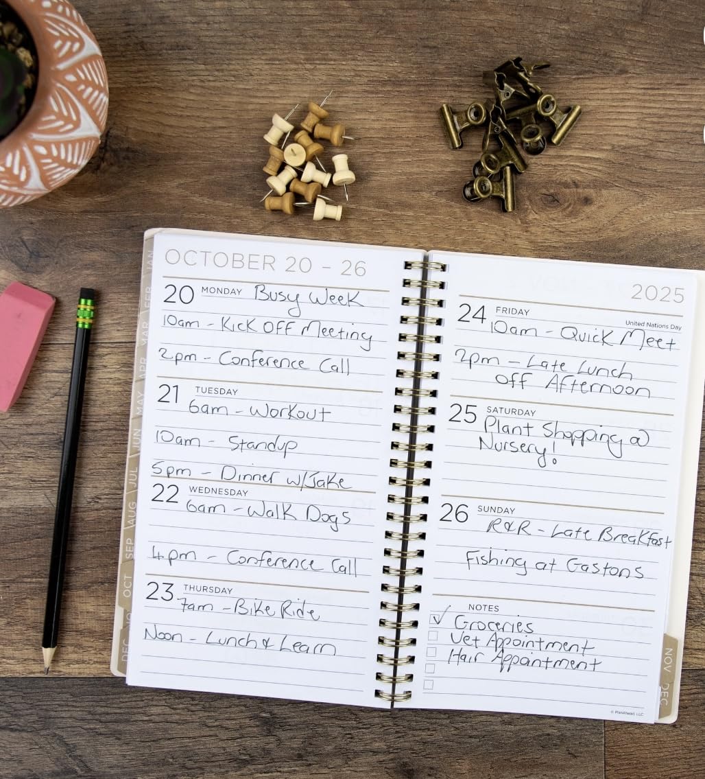 PlanAhead See IT Bigger October 2024 - December 2025 Monthly Weekly Planner - 8.75