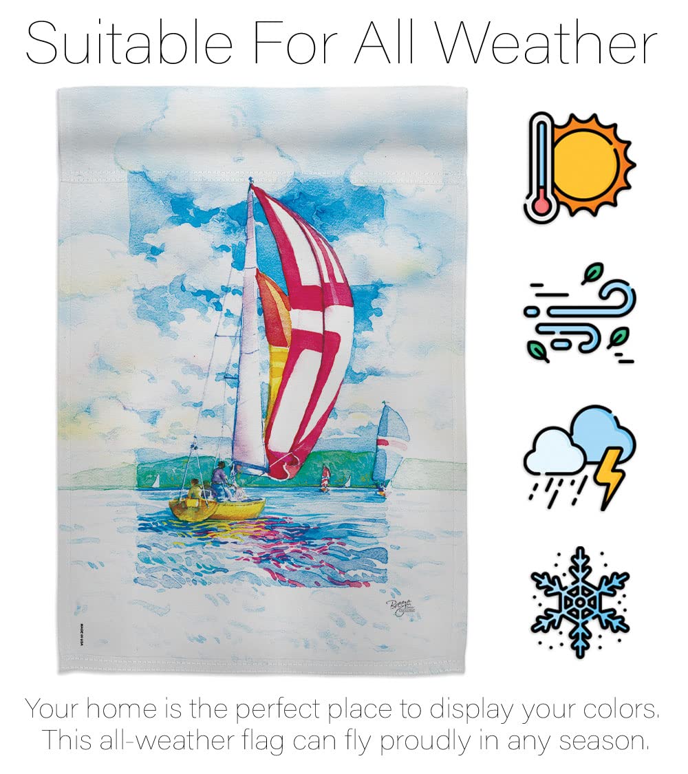 Sailboat Decorative House Flag Set 28