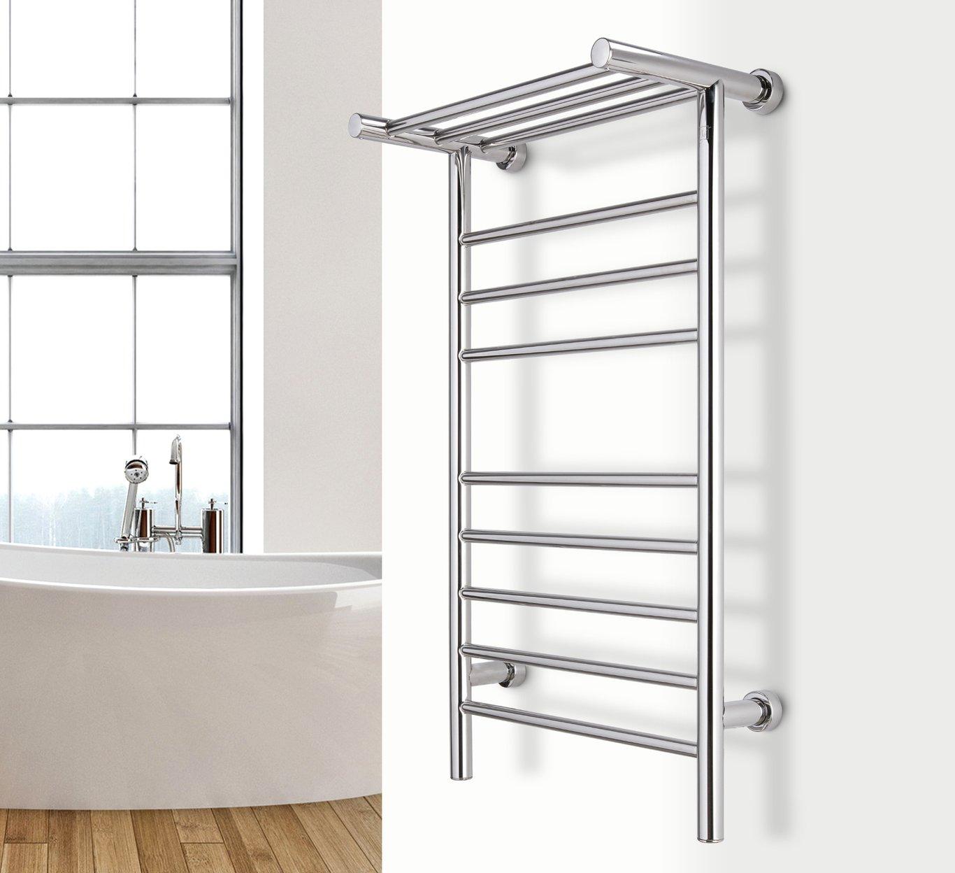 WarmlyYours Summit Dual Connect Hardwired & Plug-In Towel Warmer - 19