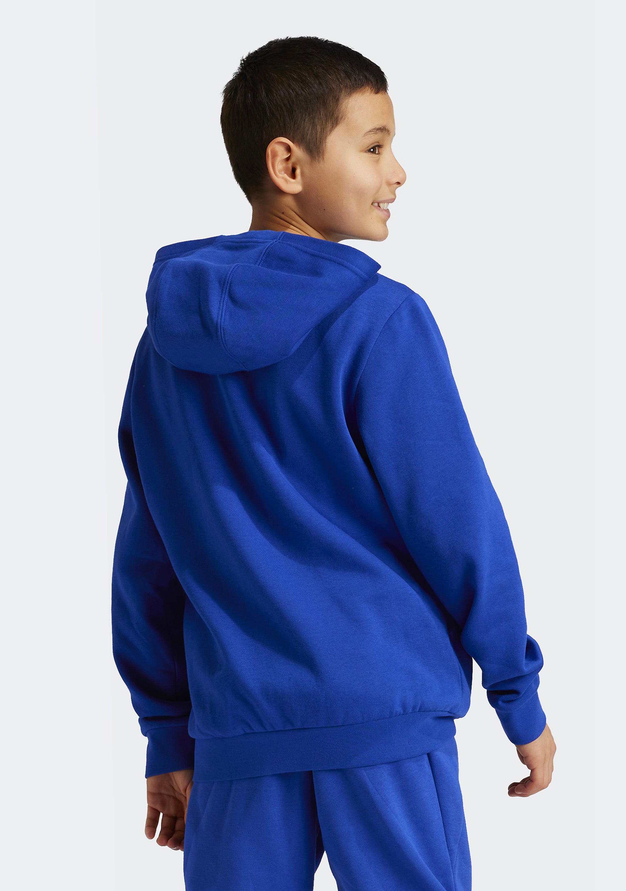 Adidas Kids' Essentials Small Logo Fleece Hoodie - Soft & Cozy Pullover for Boys & Girls | Perfect for School, Playdates & Outdoor Activities