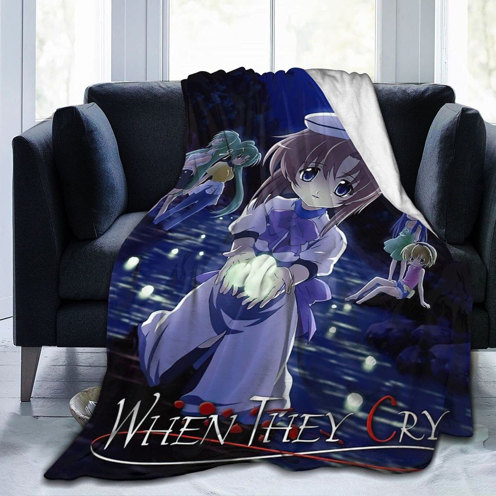 Higurashi When They Cry Anime Flannel Blanket 80