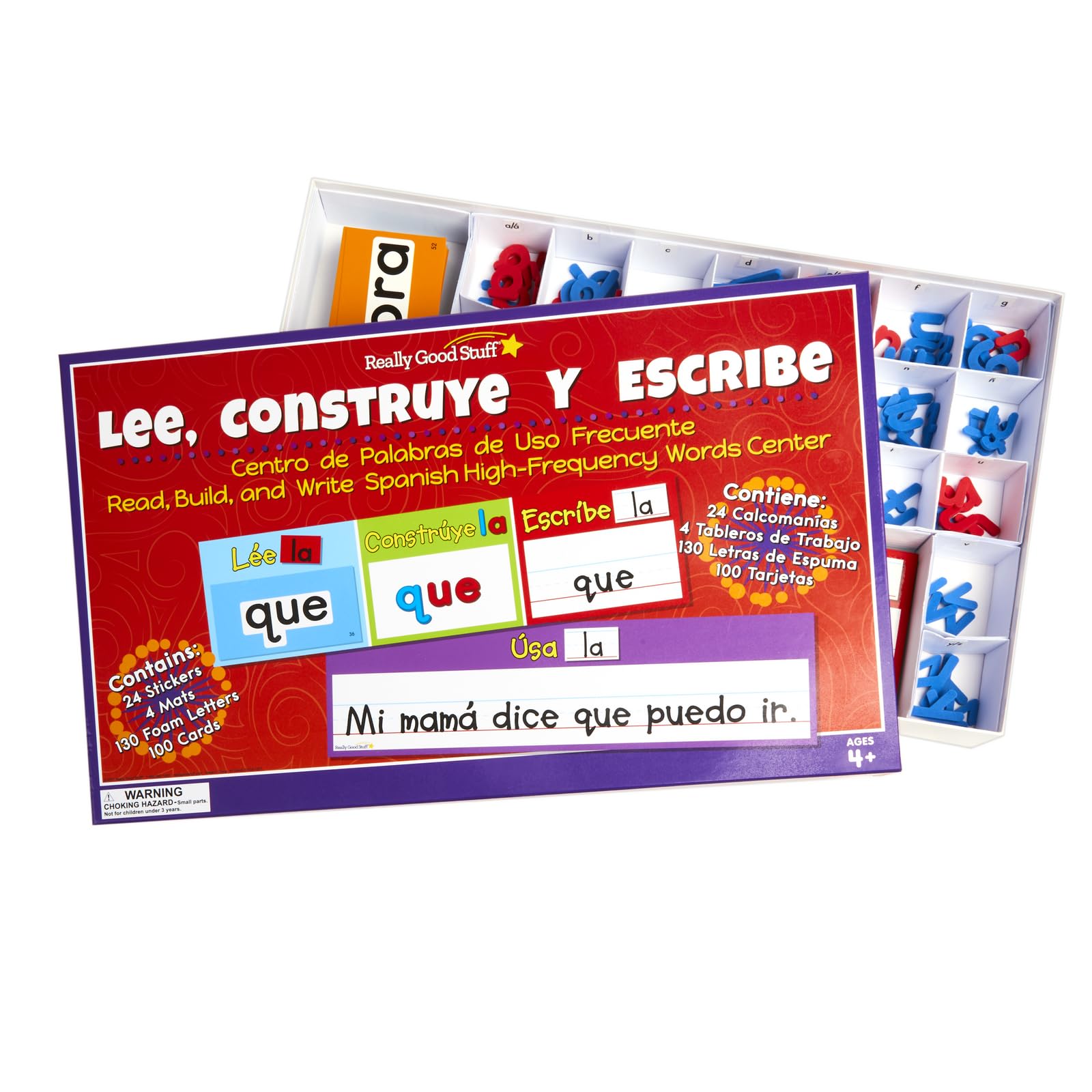 Really Good Stuff Read, Build & Write Spanish High-Frequency Words Kit - Master Spanish Vocabulary for Kids | Perfect for Homeschooling & Classroom Learning