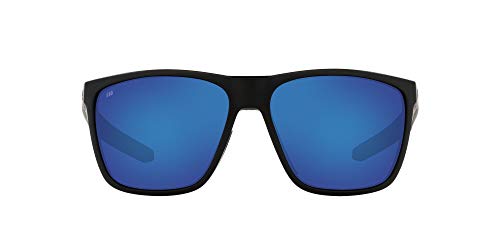 Matte Black/Blue Mirrored Polarized-580p