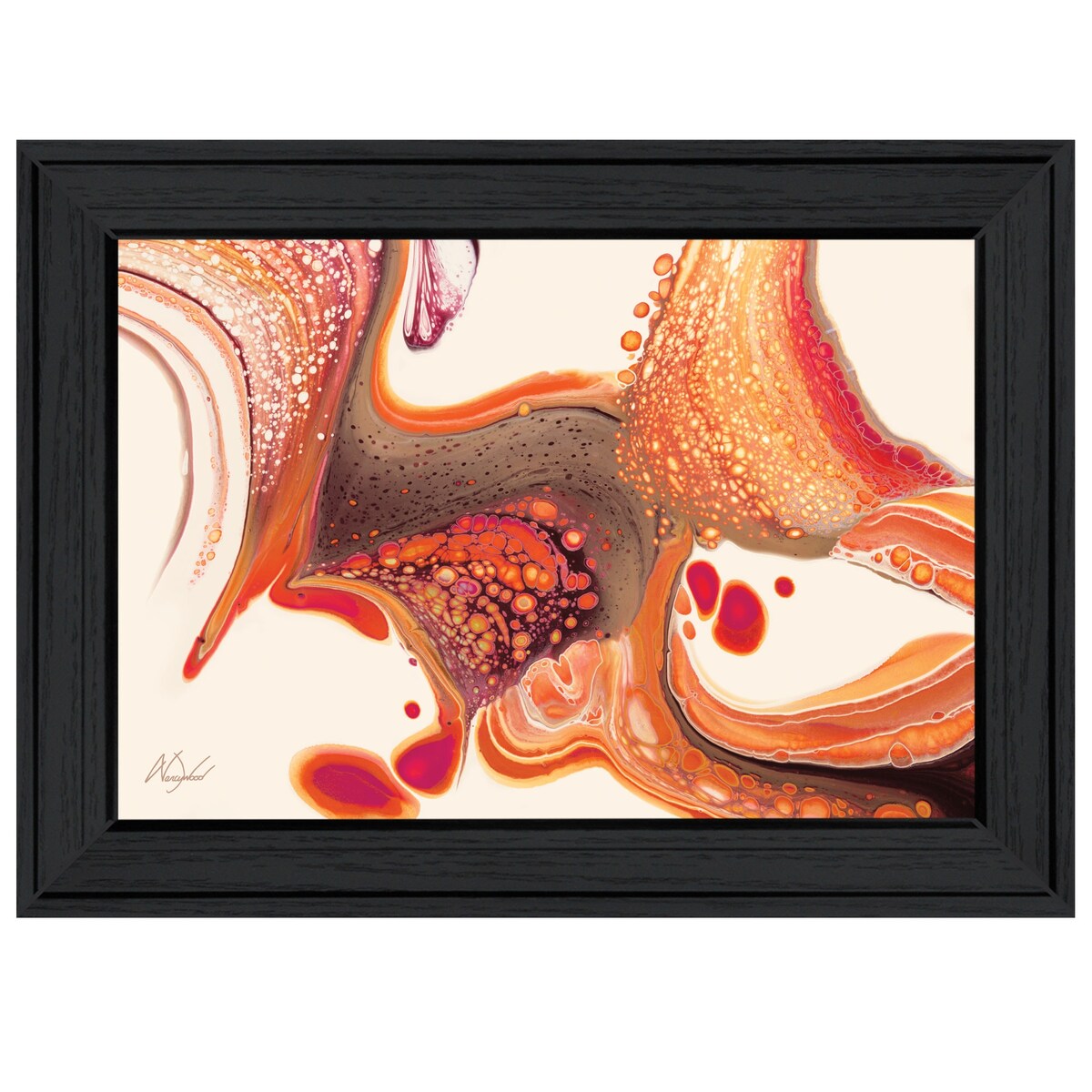 Below the Surface by Nancy Wood - Framed Wall Art Print with Black Frame Ready to Hang | Perfect for Living Room, Bedroom & Office Decor