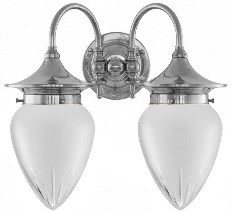 Tigerstedt Nickel-Plated Bathroom Lamp with Frosted Glass - Perfect for Modern Bathroom Vanity Lighting and Spa-Like Ambiance