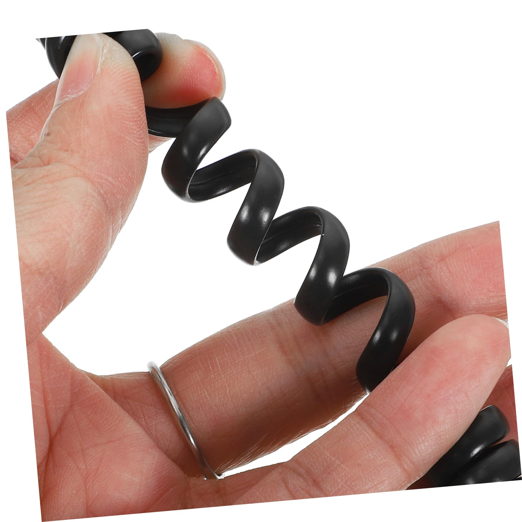 DOITOOL 2-Pack Spiral Telephone Cords for Landline Phones - 6ft Coiled Handset Cable with Tangle-Free Design - Perfect for Home, Office, and Business Use