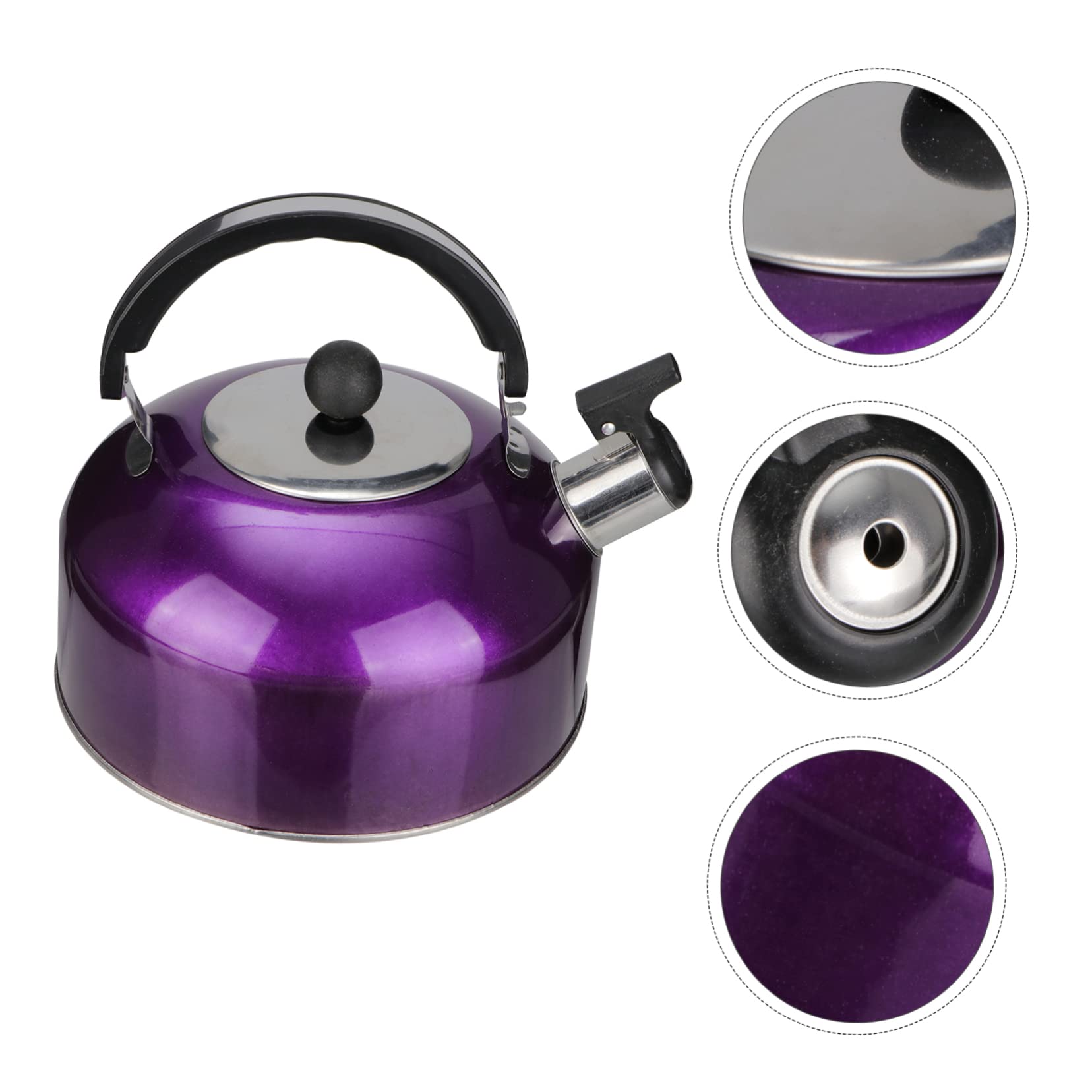 Premium Stainless Steel Whistling Tea Kettle - 3L Stovetop Water Kettle with Ergonomic Handle for Home, Kitchen & Office - Perfect for Boiling Water, Making Tea, Coffee & Hot Beverages - Durable & Stylish Tea Pot for Gas & Electric Stoves