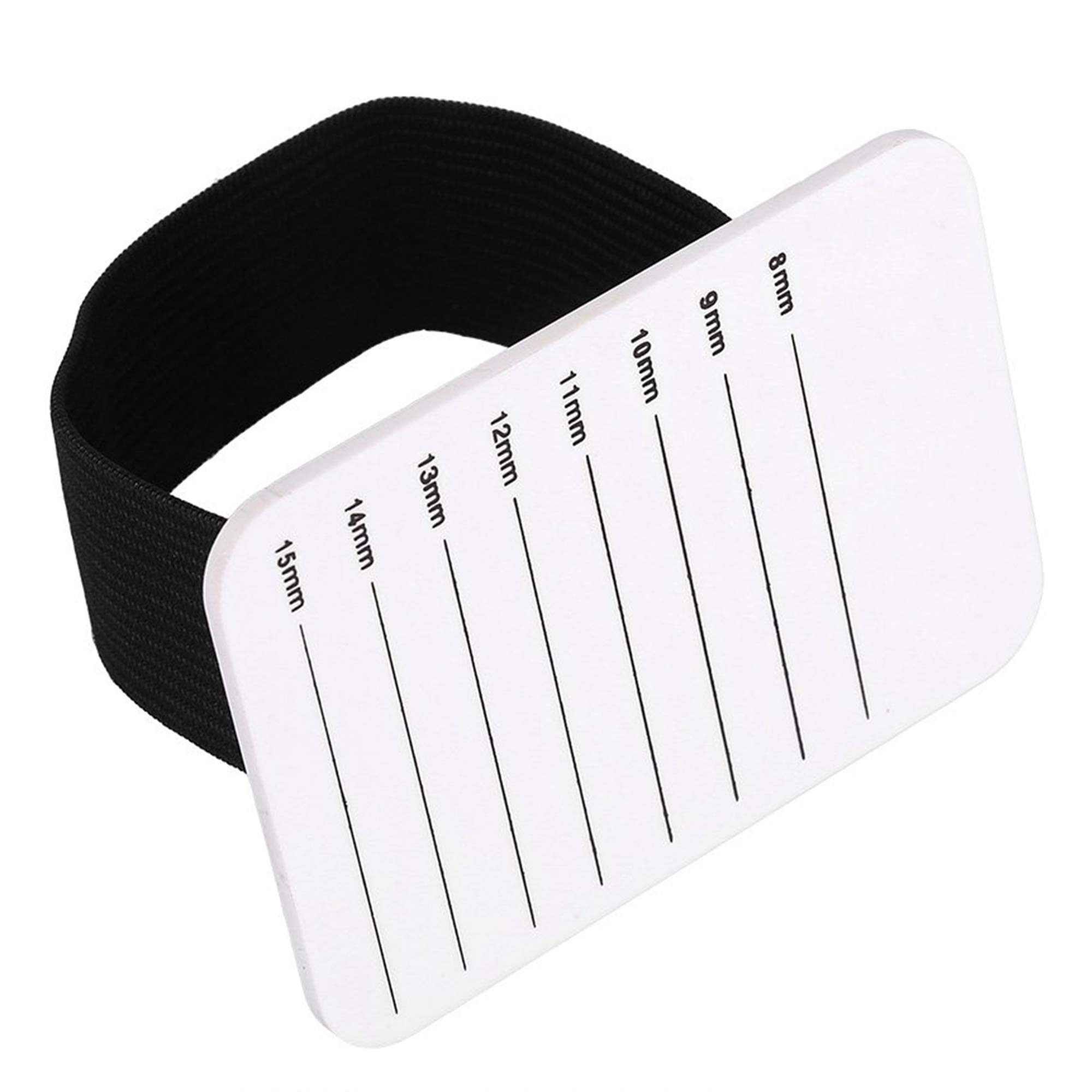 8-15mm False Eyelash Tray Holder - Professional Eyelash Extension Supplies with Hand Wrist Strip Wrap for Salon, Spa & Home Makeup Application (Lash Pallet Tool, Hand Plate, Lash Pad)