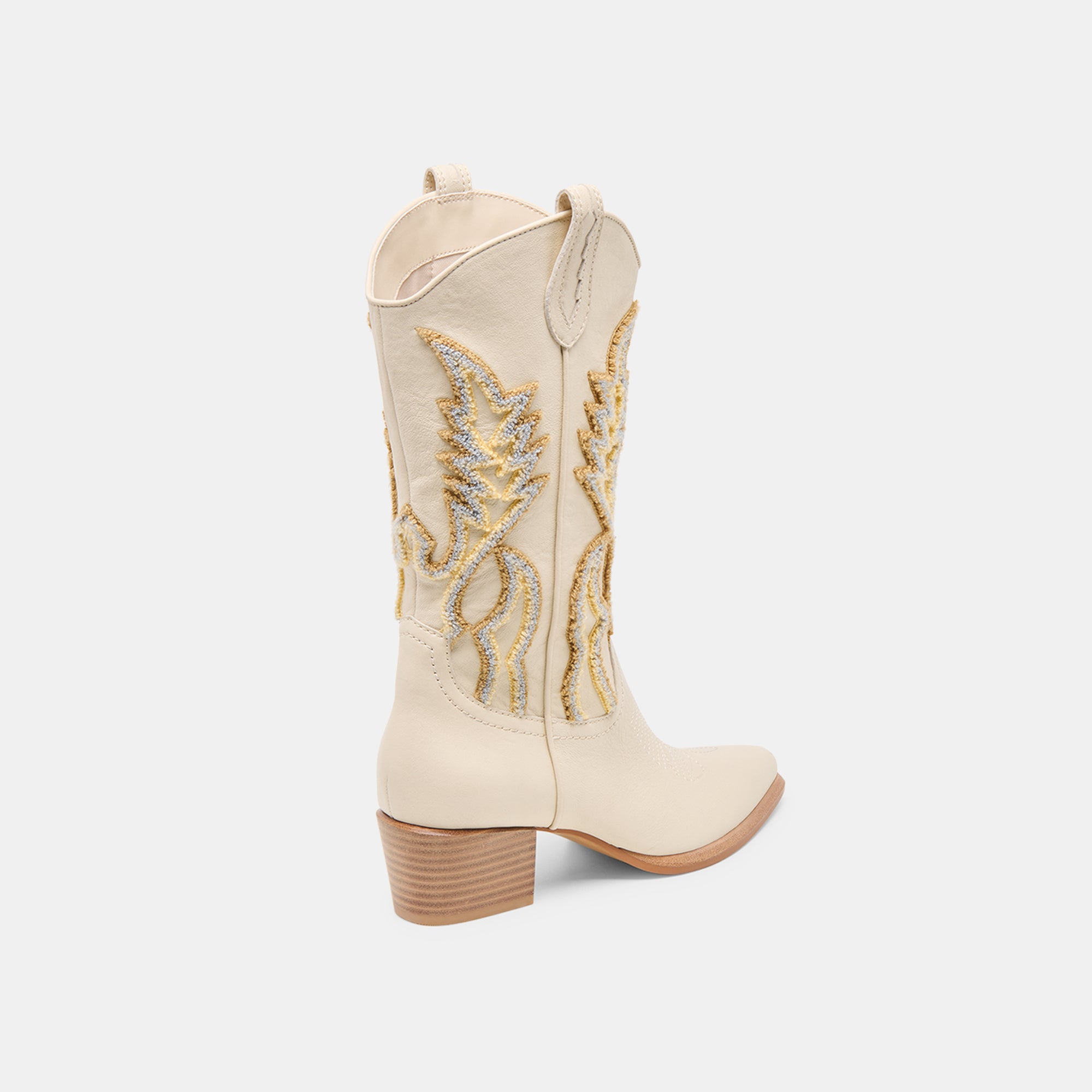 VILA BOOTS IVORY LEATHER - Women's Fashion Ankle Boots for Casual Wear & Outdoor Activities | Comfortable & Stylish Footwear for Fall & Winter Seasons