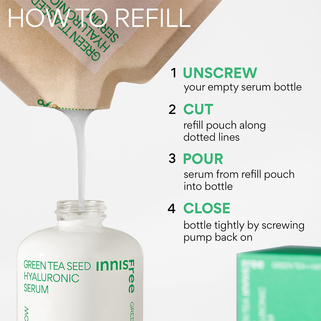 Best Green Tea Seed Hyaluronic Acid Serum for Glowing Skin - Hydrating & Anti-Aging Face Serum for Day & Night Use - Perfect for Dry, Sensitive Skin Care Routine