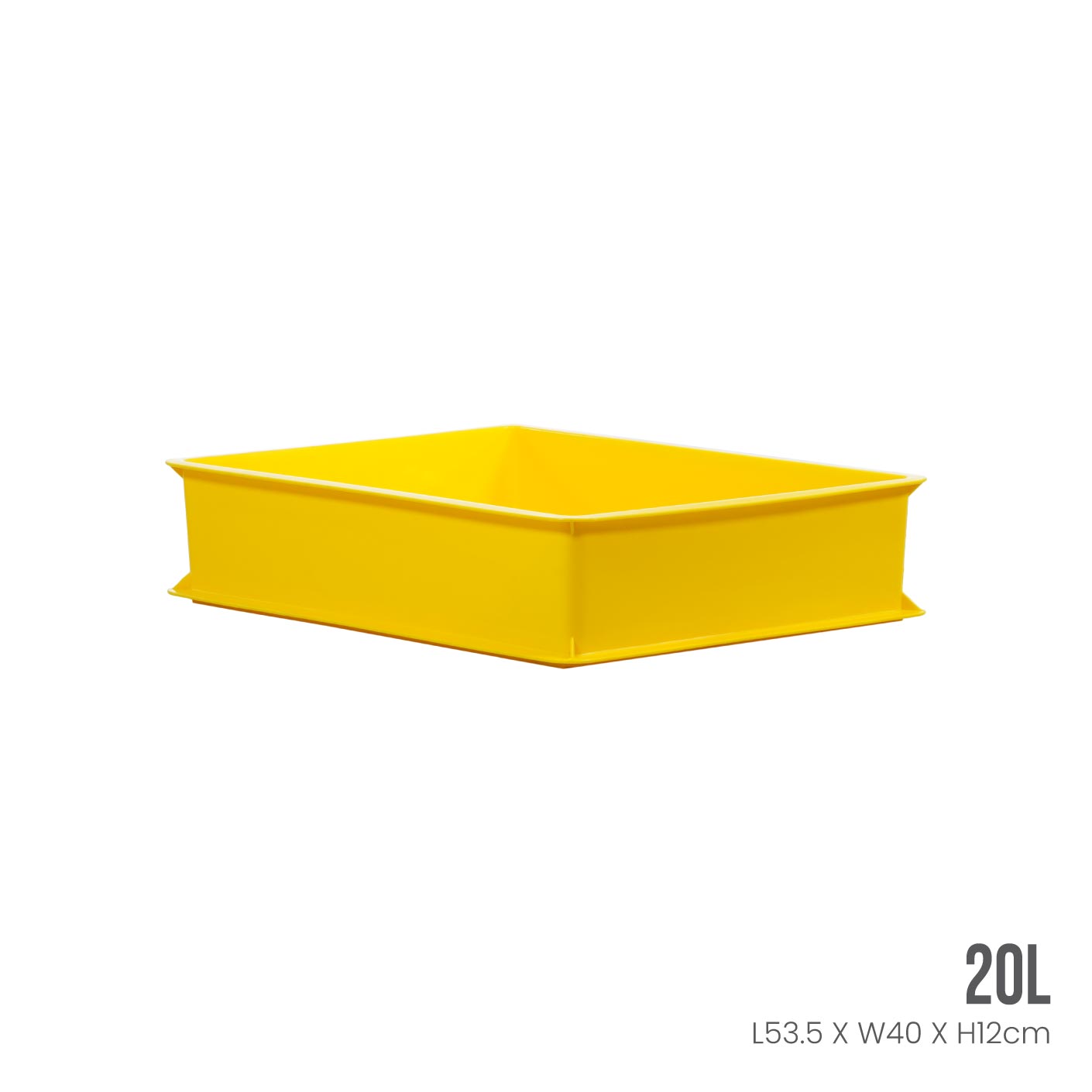Heavy Duty Industrial Plastic Storage Container with Lid - ID3903 | Stackable, Durable Bins for Warehouse, Garage & Workshop Organization