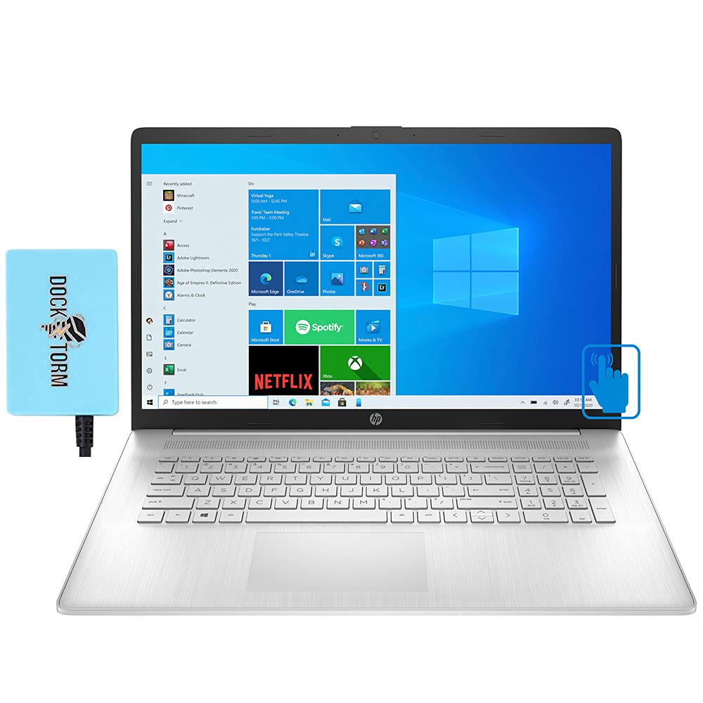 HP 17z-cp000 Laptop - AMD Ryzen 5 5500U 6-Core Processor, 32GB RAM, 128GB SSD + 1TB HDD, 17.3