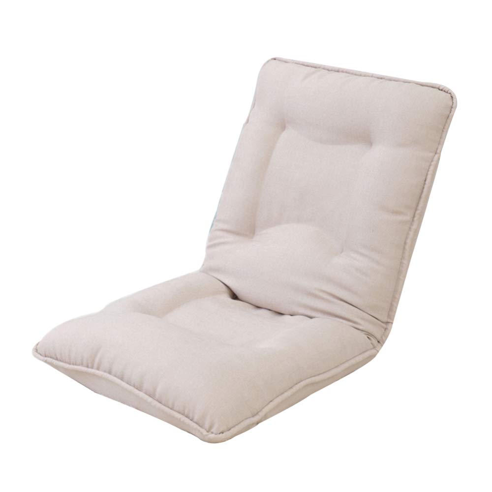 Zenggp Adjustable Folding Sofa Bed - Convertible Lounge Chair with Backrest, Comfortable Futon Mattress for Home, Office & Nap (Beige, 52