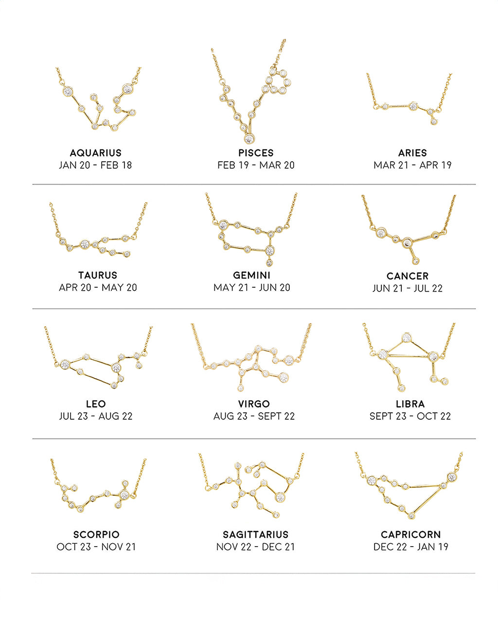 Beautiful Sterling Silver 'When Stars Align' Constellation Necklace – Perfect for Birthdays, Anniversaries & Romantic Gifts | Elegant Zodiac Jewelry for Women