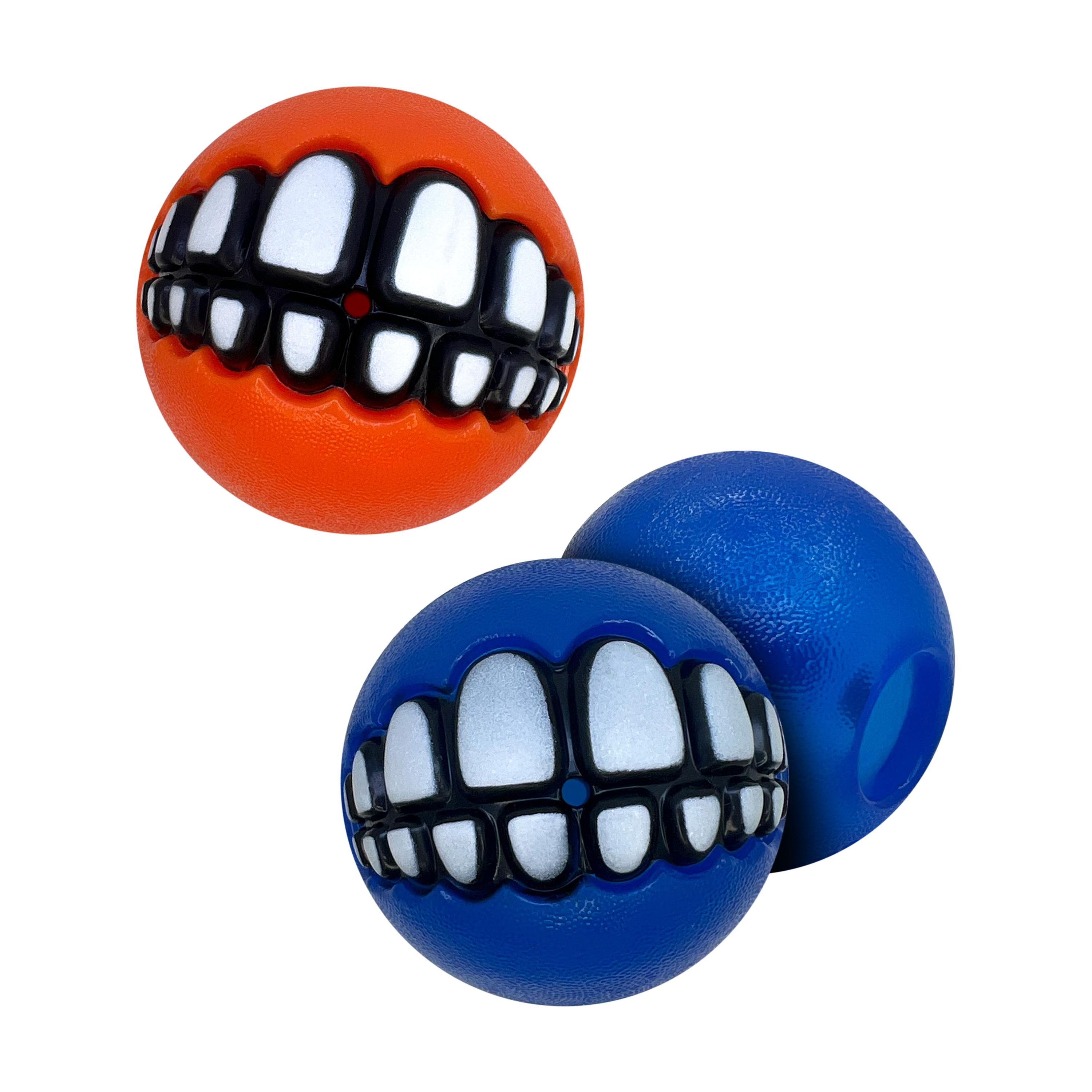 Kong Grinz Smile Balls - Durable Dog Chew Toys for Aggressive Chewers - Fun Interactive Pet Toys for Small & Large Dogs - Perfect for Playtime, Training & Stress Relief