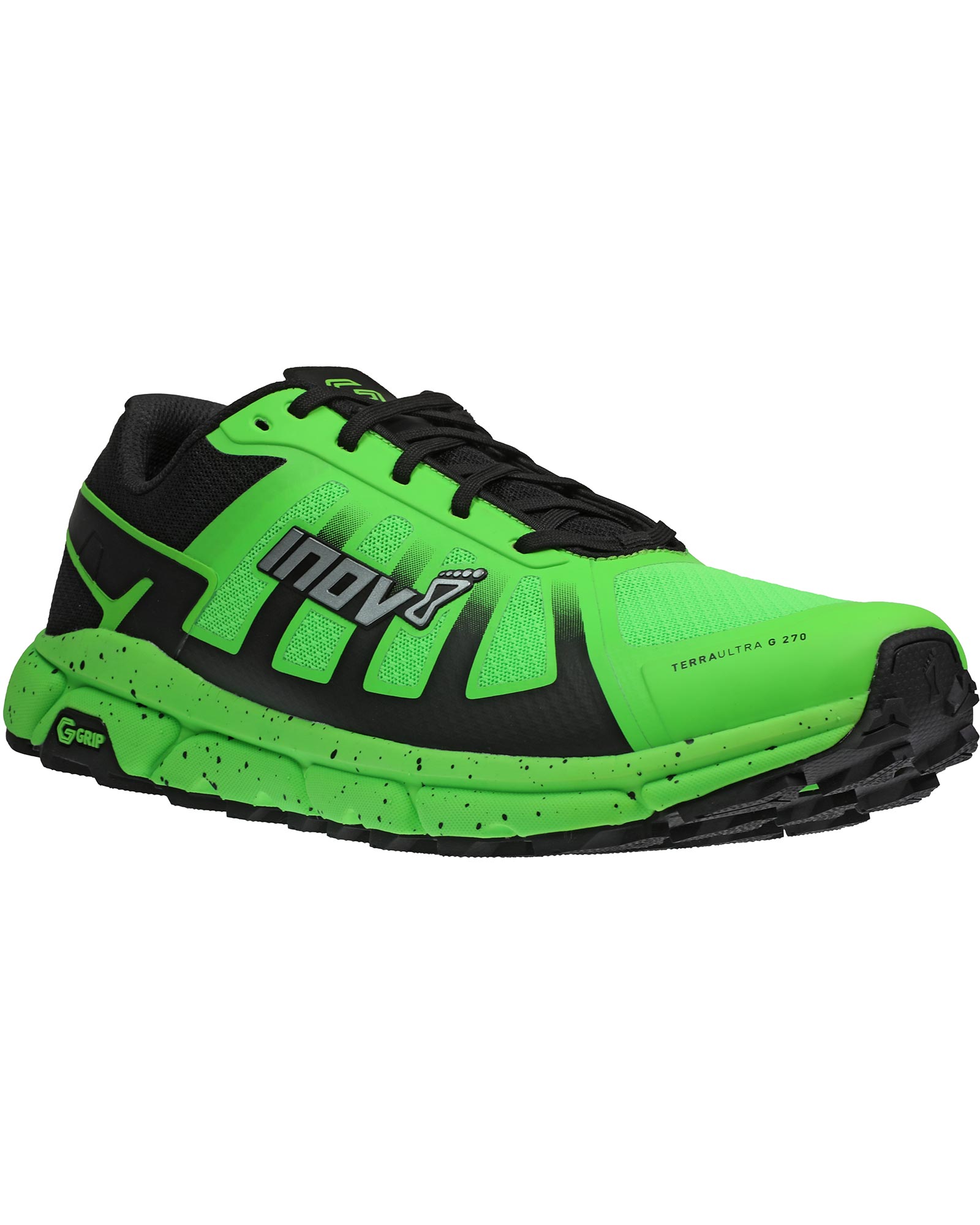 Innovative Inov-8 Women's Terraultra G 270 Trail Running Shoes - Lightweight & Durable for Hiking & Outdoor Adventures (Black/Green, Size 5) - Perfect for Trail Running, Hiking & Mountain Climbing
