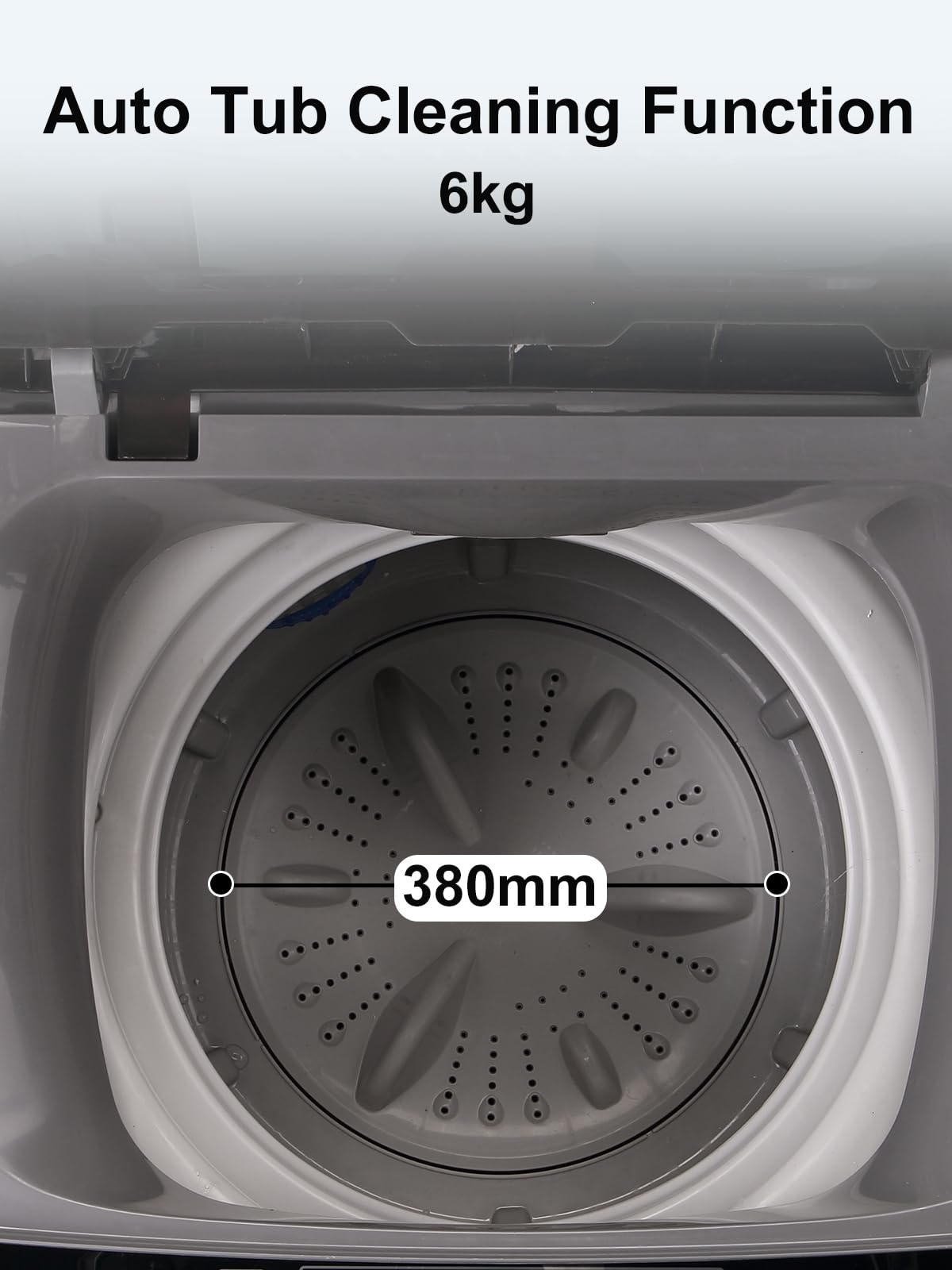 Full-Automatic Compact Washing Machine with Drain Pump - 17.7 lbs Capacity, 10 Wash Programs & 8 Water Levels - Perfect for Apartments, Dorms, RVs, Camping & Small Spaces - Energy Efficient Portable Washer (Grey)