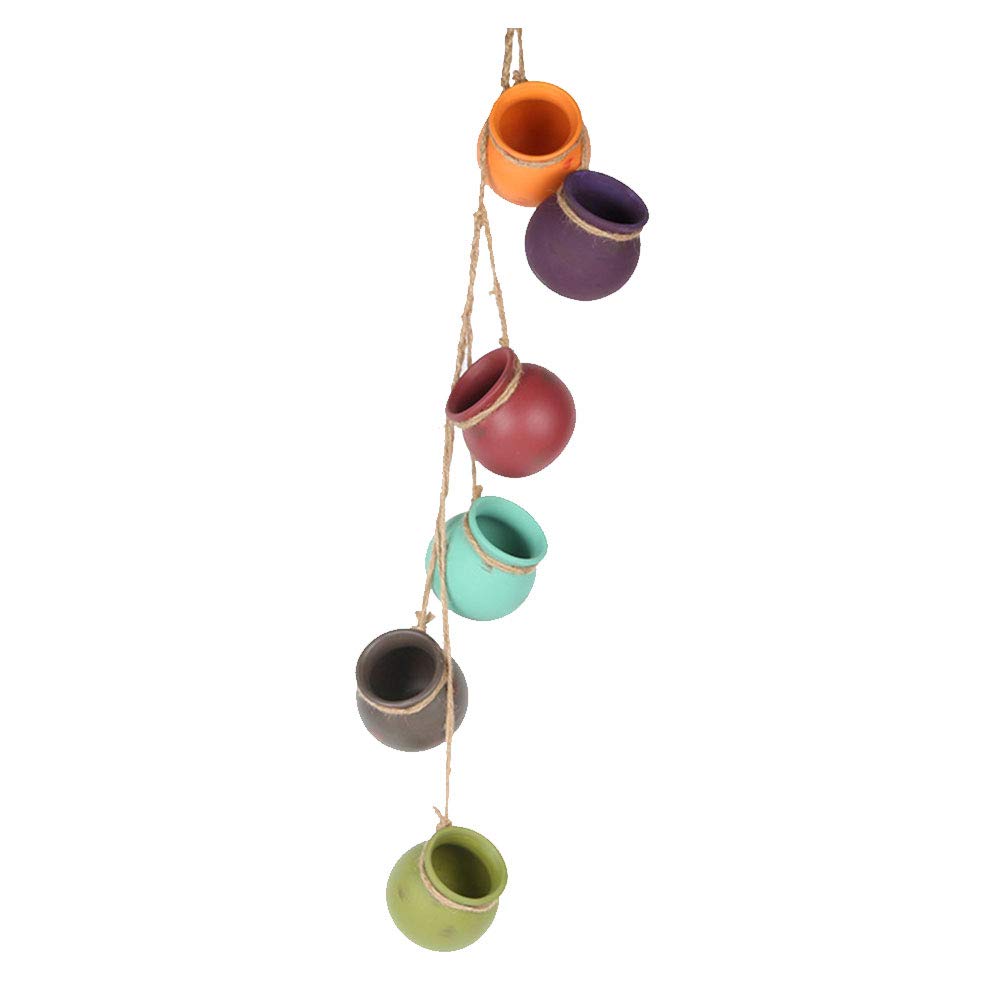 Hanging Ceramic Flower Pot Holder - Decorative Plant Pot for Indoor & Outdoor Plants | Perfect for Home, Garden, Balcony Decor
