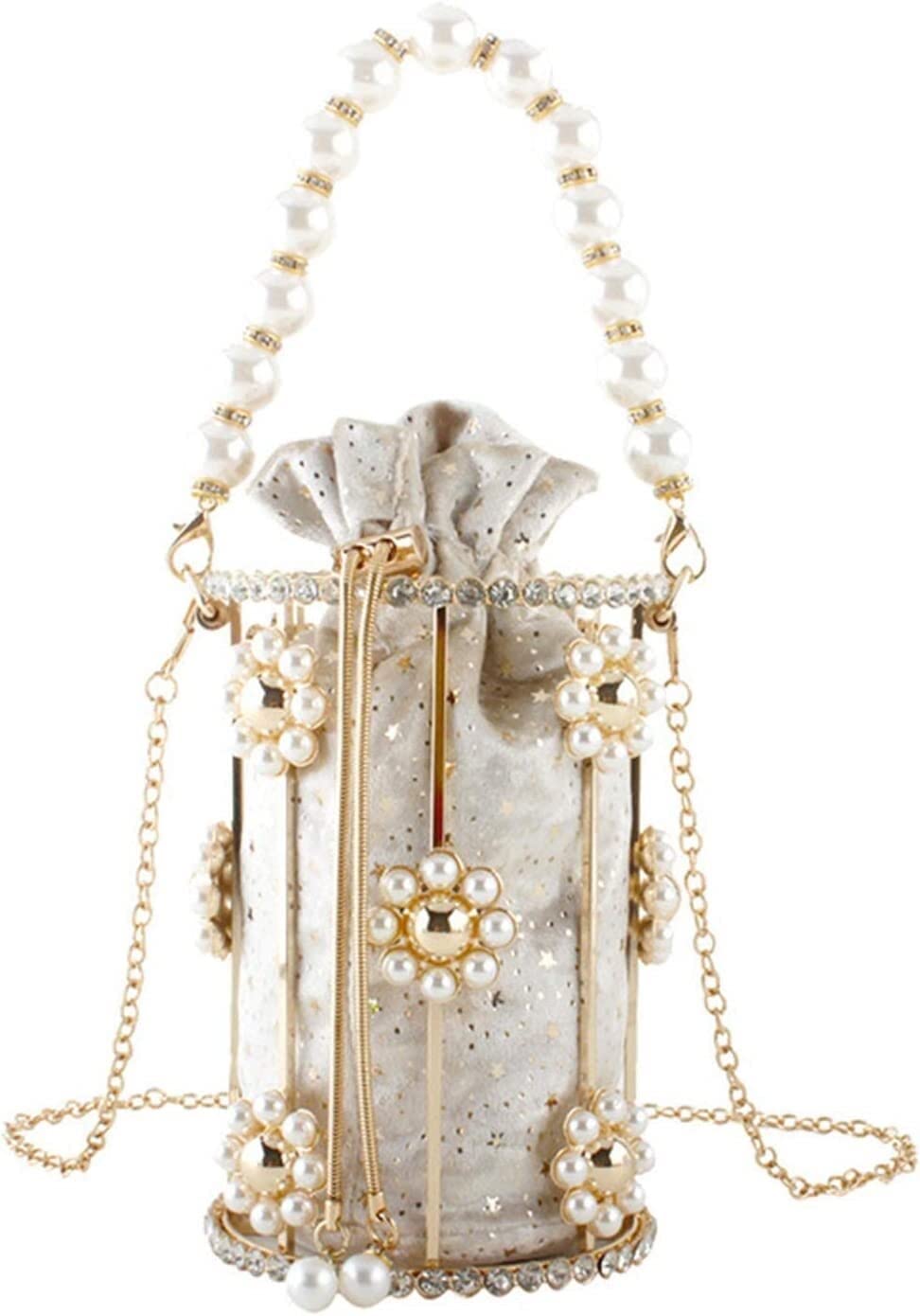 Elegant Hollow-Out Crossbody Bag for Women - Gold Evening Clutch Purse for Wedding, Prom & Birthday Parties | Perfect for Date Nights, Formal Events & Special Occasions