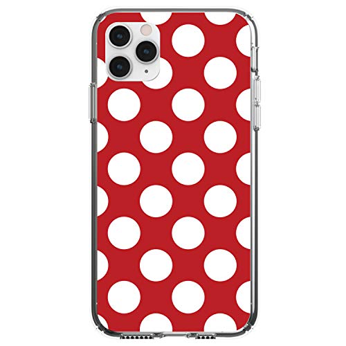 White & Red Polka Dots On Clear Case