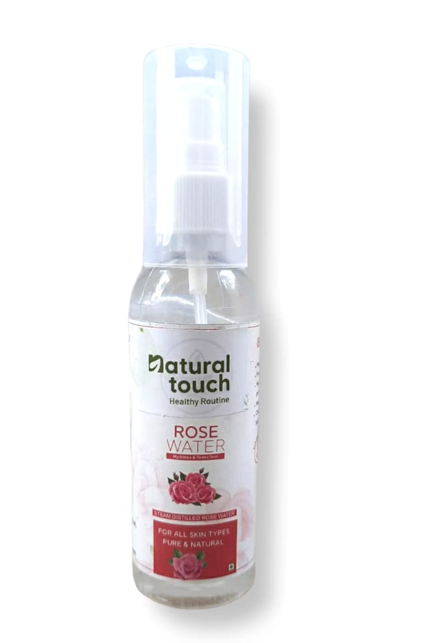 Organic Rose Water Facial Toner & Hydrating Mist for Skin Care - Natural, Vegan, Alcohol-Free - Perfect for Dry, Sensitive Skin & Makeup Setting Spray