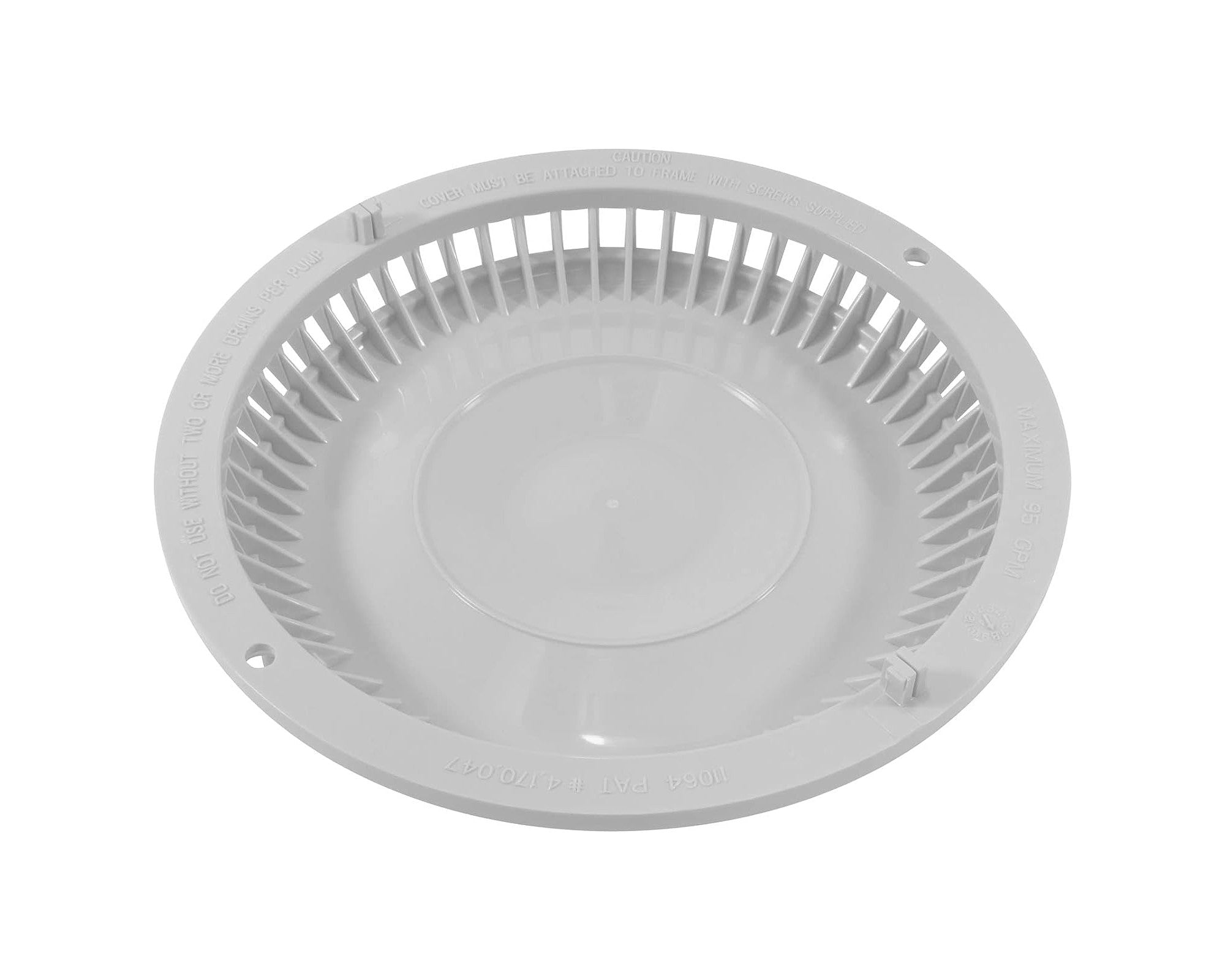 Afras Anti Vortex ABS Drain Cover 7.375 Inch - Heavy Duty Bathroom & Shower Drain Grate for Home & Commercial Use
