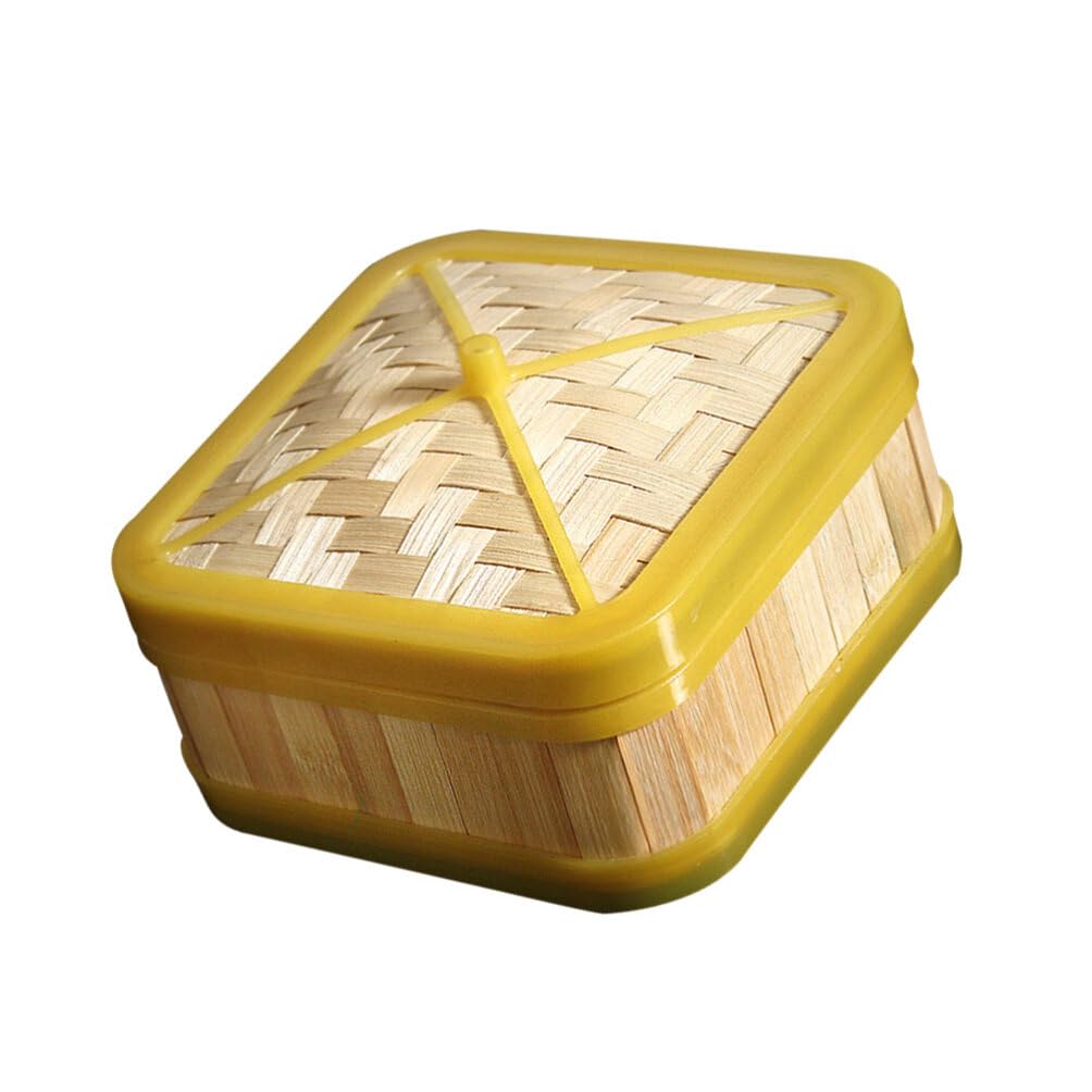 2-Piece Bamboo Steamer Basket Set with Lid - Traditional Dumpling Steamer for Cooking Vegetables, Dim Sum & Bao Buns | 6-Inch Multi-Use Food Steamer for Healthy Asian Cooking | Perfect for Home Kitchens & Restaurants