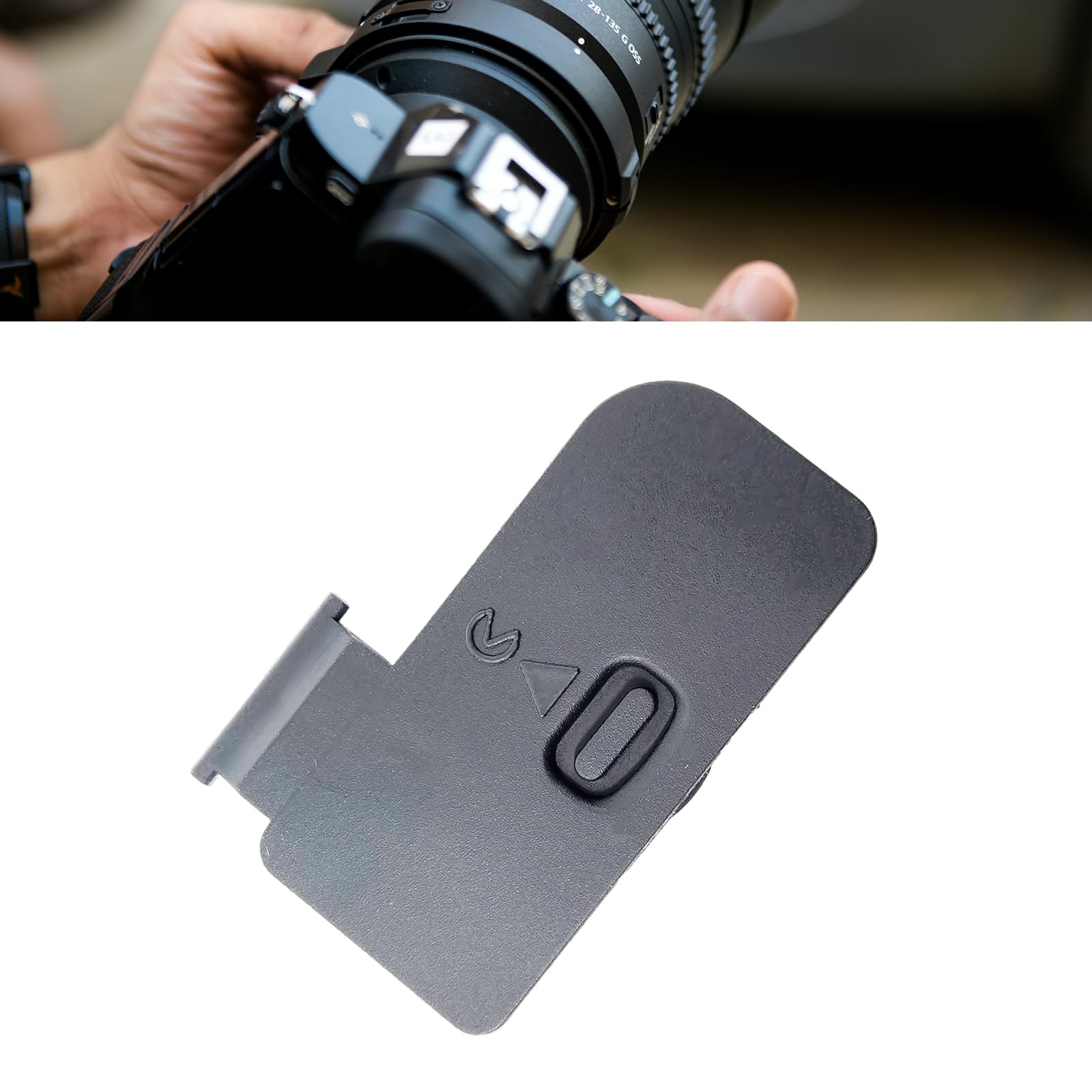 Original Nikon D500 Battery Door Cover Replacement - Durable Camera Battery Lid Repair Part for Nikon D500 DSLR - Perfect for Travel, Photography & Professional Shooting