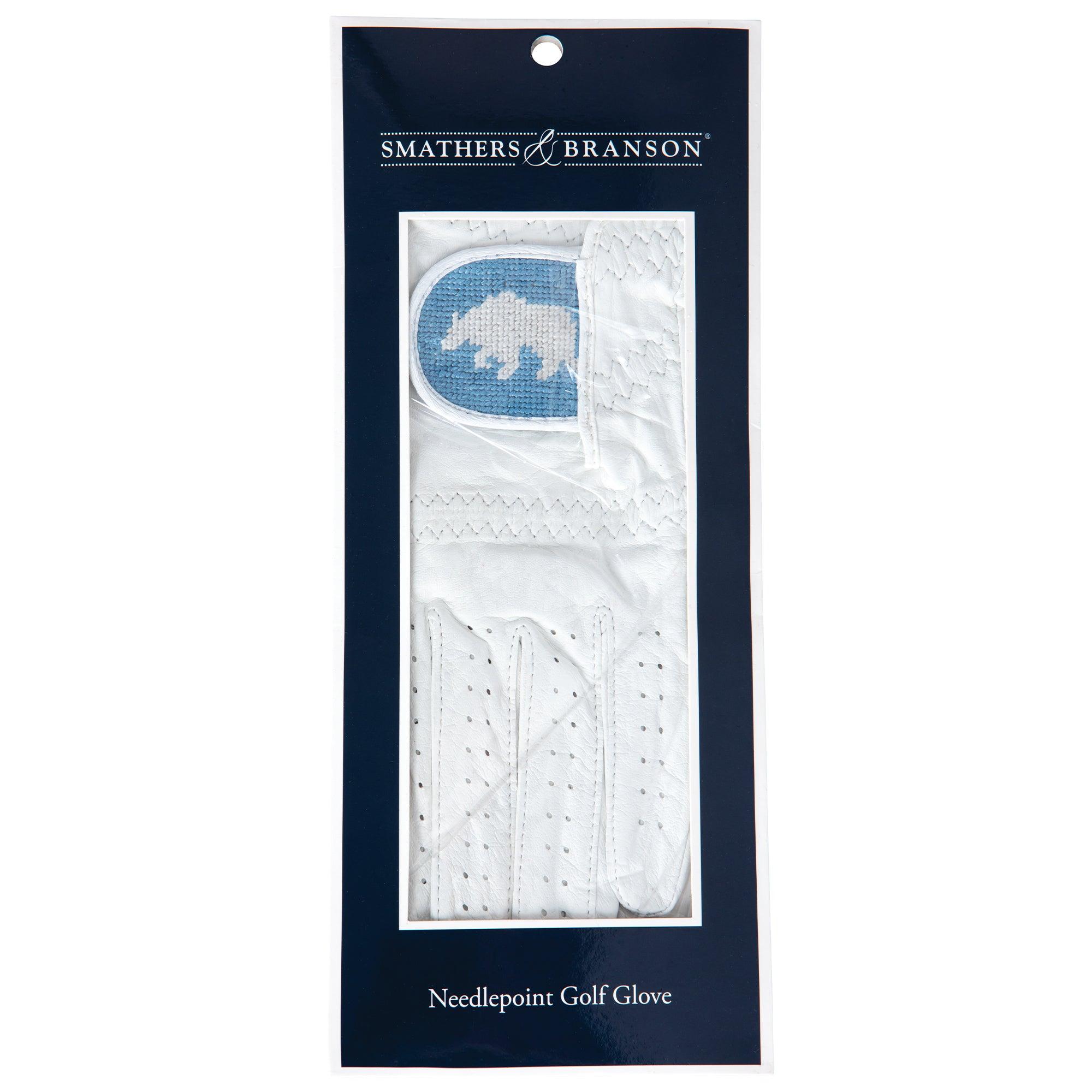 Premium Bear Logo Needlepoint Golf Gloves for Men & Women - Breathable & Comfortable for All-Weather Play - Perfect for Driving Range, Course Play & Professional Tournaments