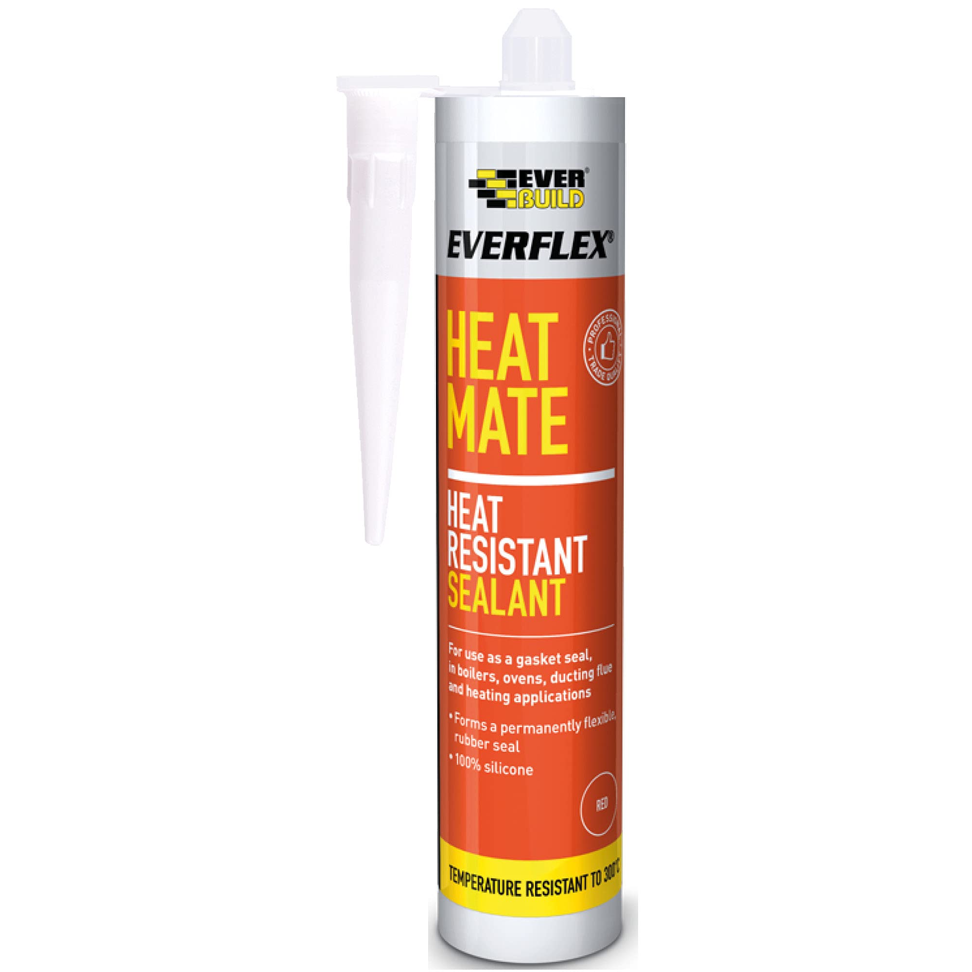 HEATBK 310ml High-Temperature Red Silicone Sealant - Heat Resistant Adhesive for Automotive, Plumbing & DIY Home Repairs - Perfect for Gaskets, Seals & Leak Fixing