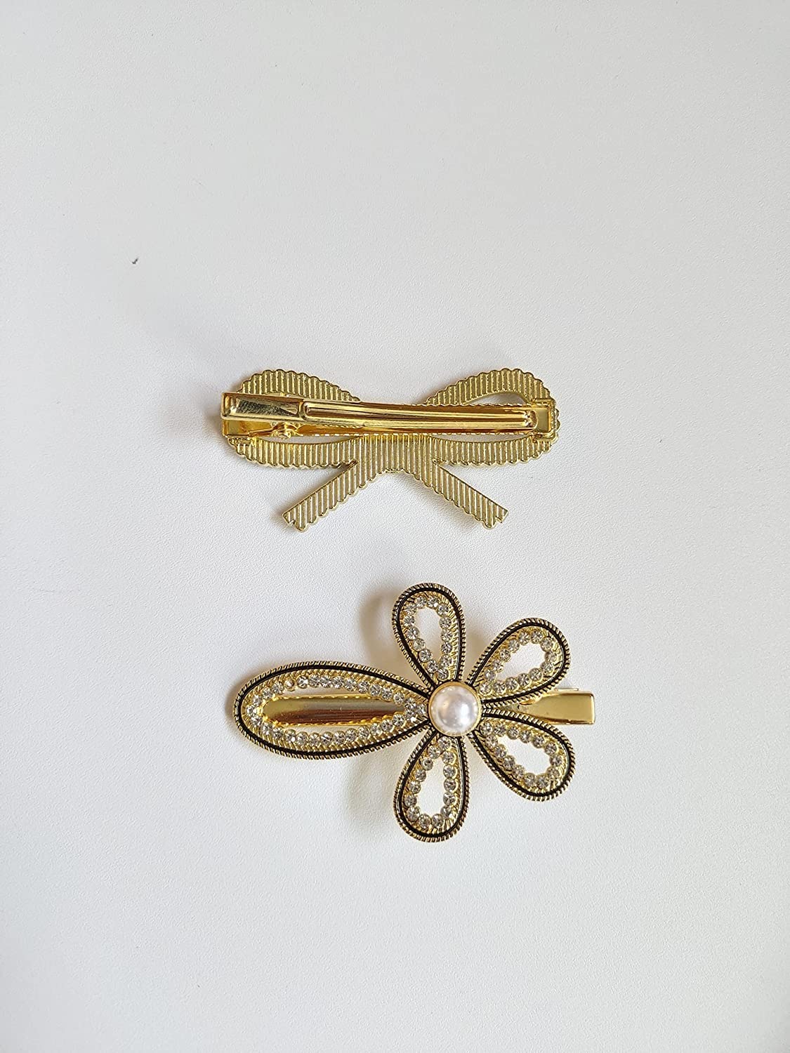 Korean Rhinestone Hair Clips Set - Pearl Hairpins for Women & Girls (20Pcs) - Party & Wedding Accessories