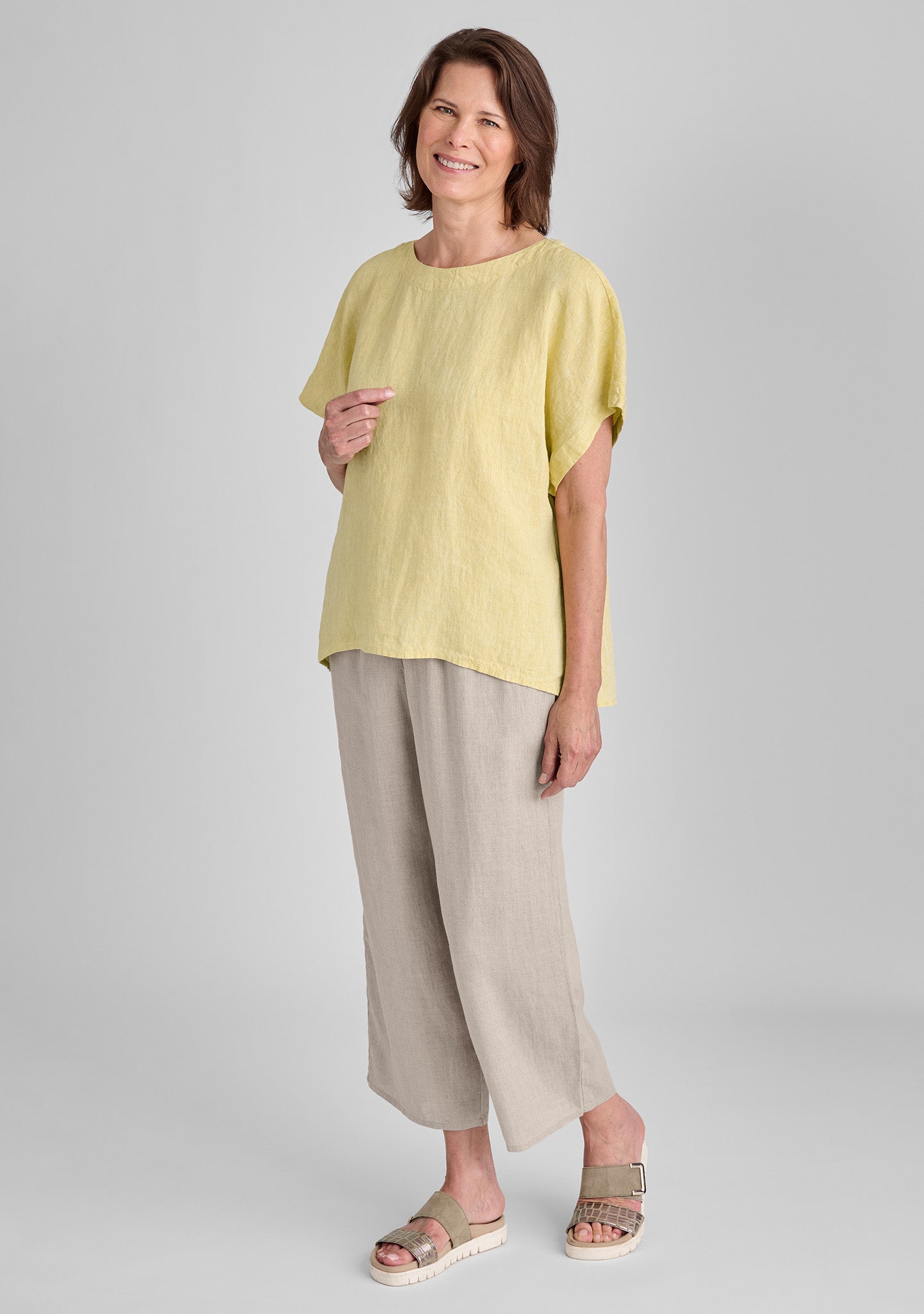 Stylish Back Slit Linen Shirt for Women - Breathable Summer Top with Elegant Design - Perfect for Casual Outings, Beach Trips, and Office Wear