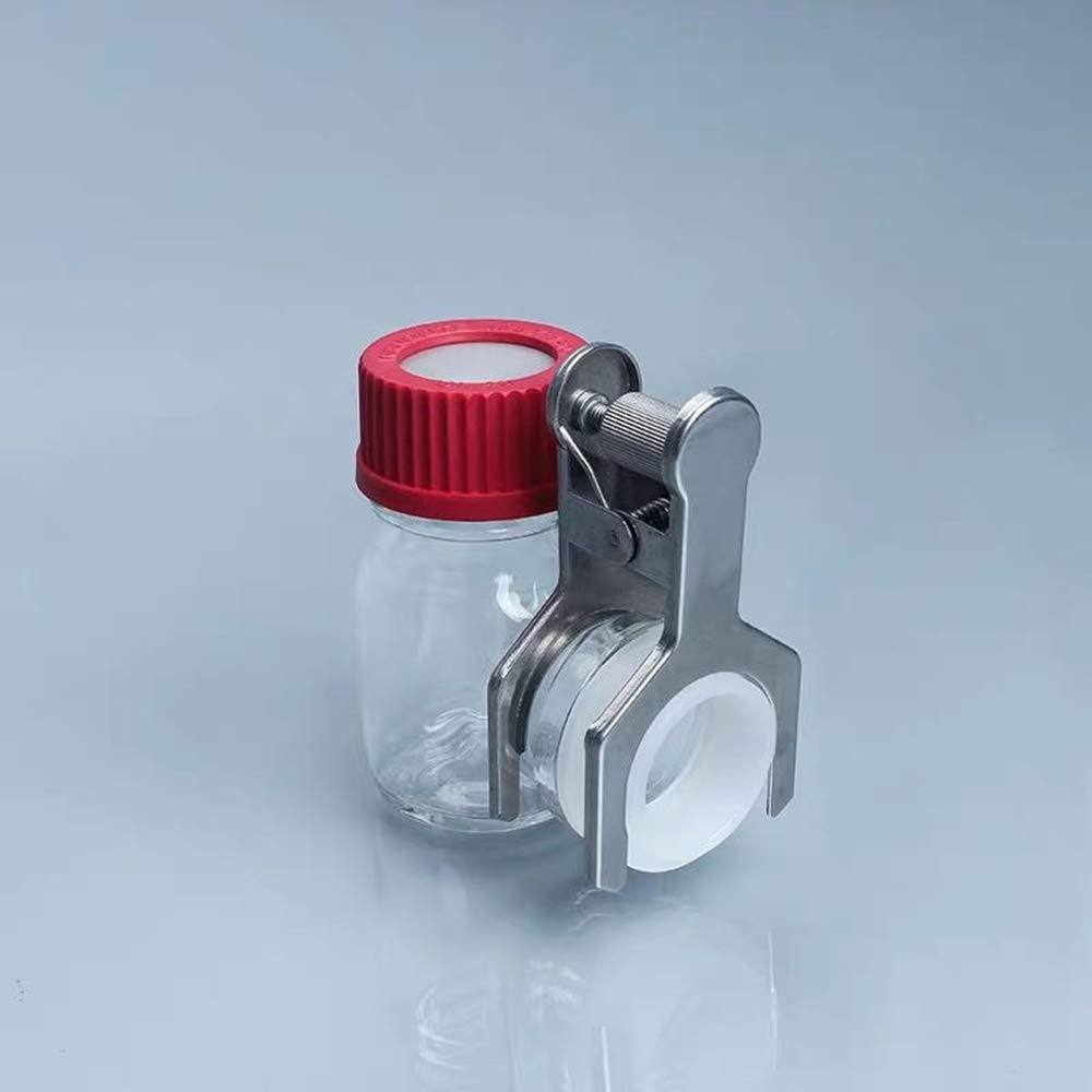 100ml MFC Glass Reactor - Single Chamber Microbial Fuel Cell Box with Sandwiched Proton Exchange Membrane for Bioelectricity Generation | Lab Research & Renewable Energy Experiments