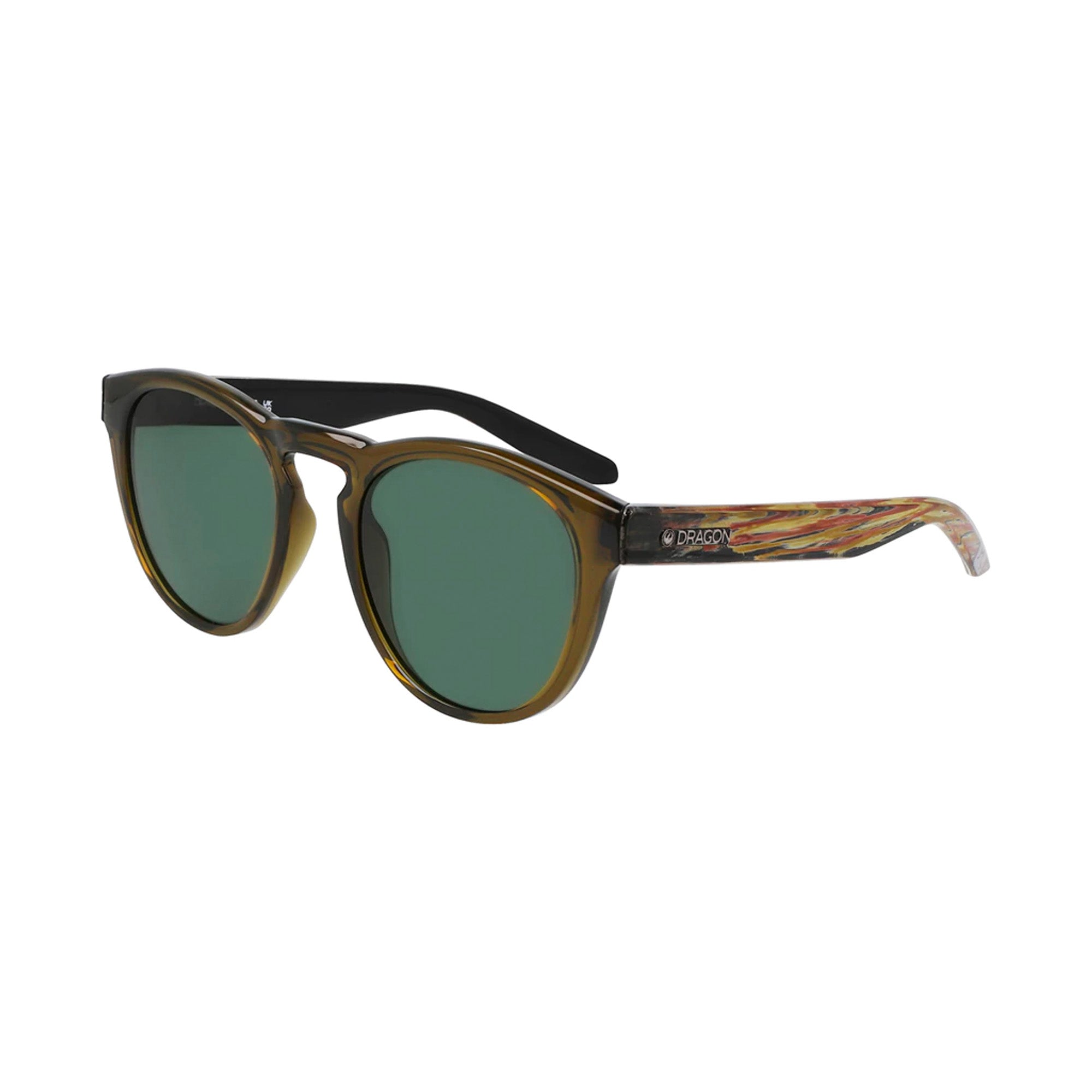 Dragon Opus LL Polarized Men's Sunglasses - Shiny Olive/Olive Resin Lenses for Outdoor Sports & Driving