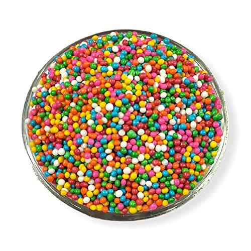 250g Rainbow Sprinkles for Cake Decorating - Multicolor Sugar Candy Balls for Cupcakes, Cookies, Donuts & Desserts | Perfect for Birthday Parties, Baking & Sweet Treats