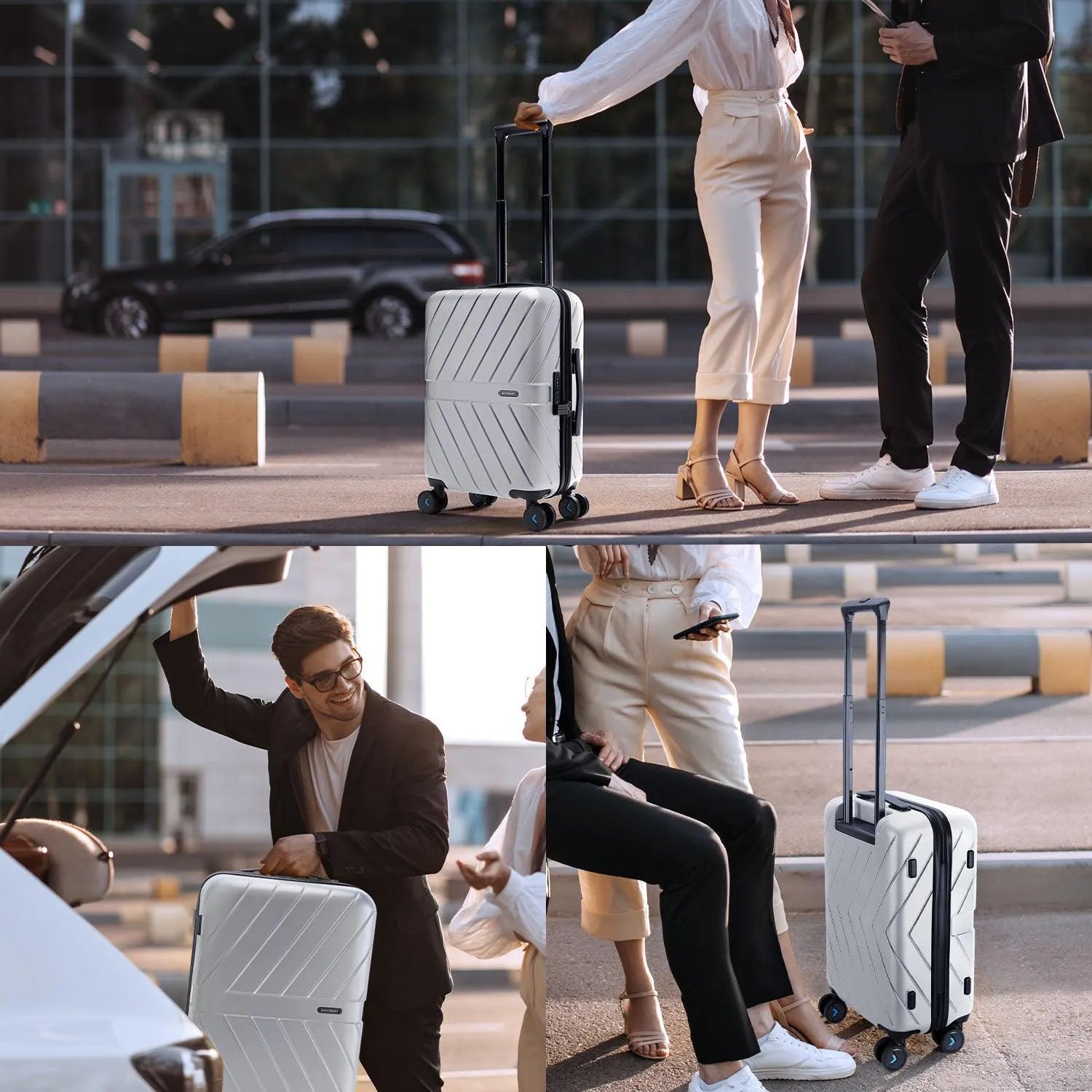 Daren 16-20 Inch Lightweight Hardside Carry On Luggage - Perfect for Air Travel, Business Trips & Weekend Getaways