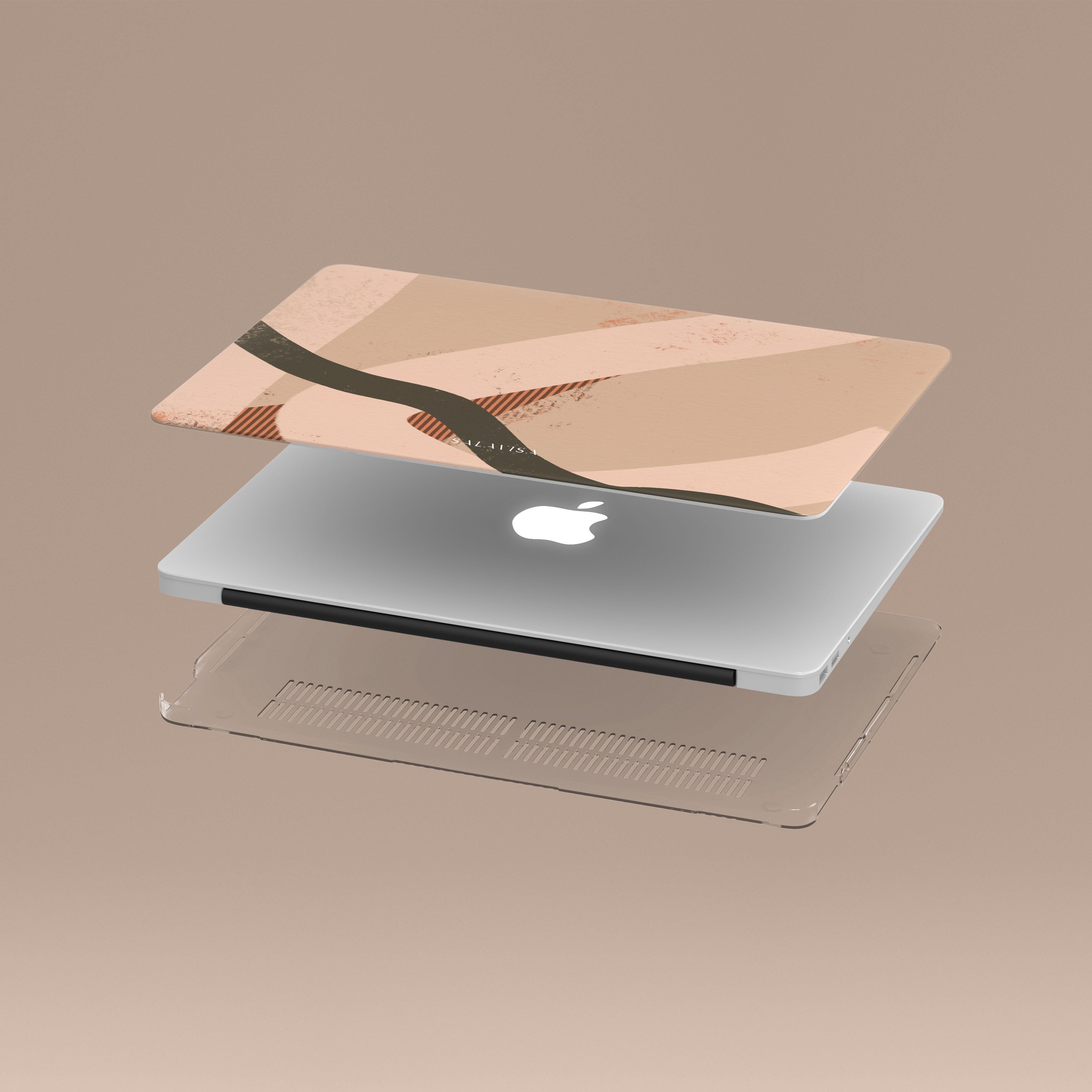 Premium Beige Organic MacBook Case - Eco-Friendly Laptop Cover for MacBook Air/Pro - Perfect for Work, Travel & Home Use