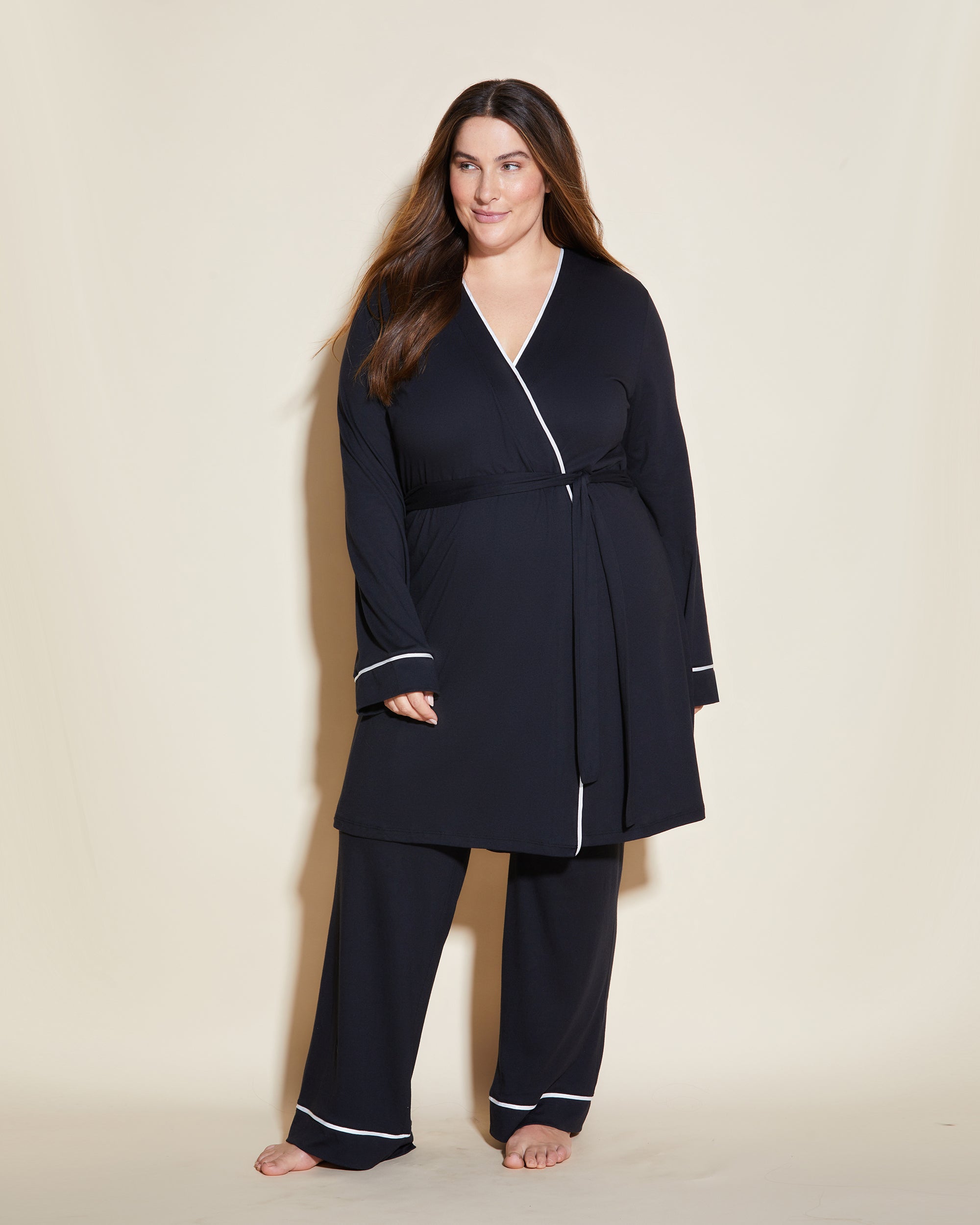 3-Piece Pajama Set with Robe - Cozy Sleepwear for Women & Men - Perfect for Lounging, Spa Days & Relaxing at Home