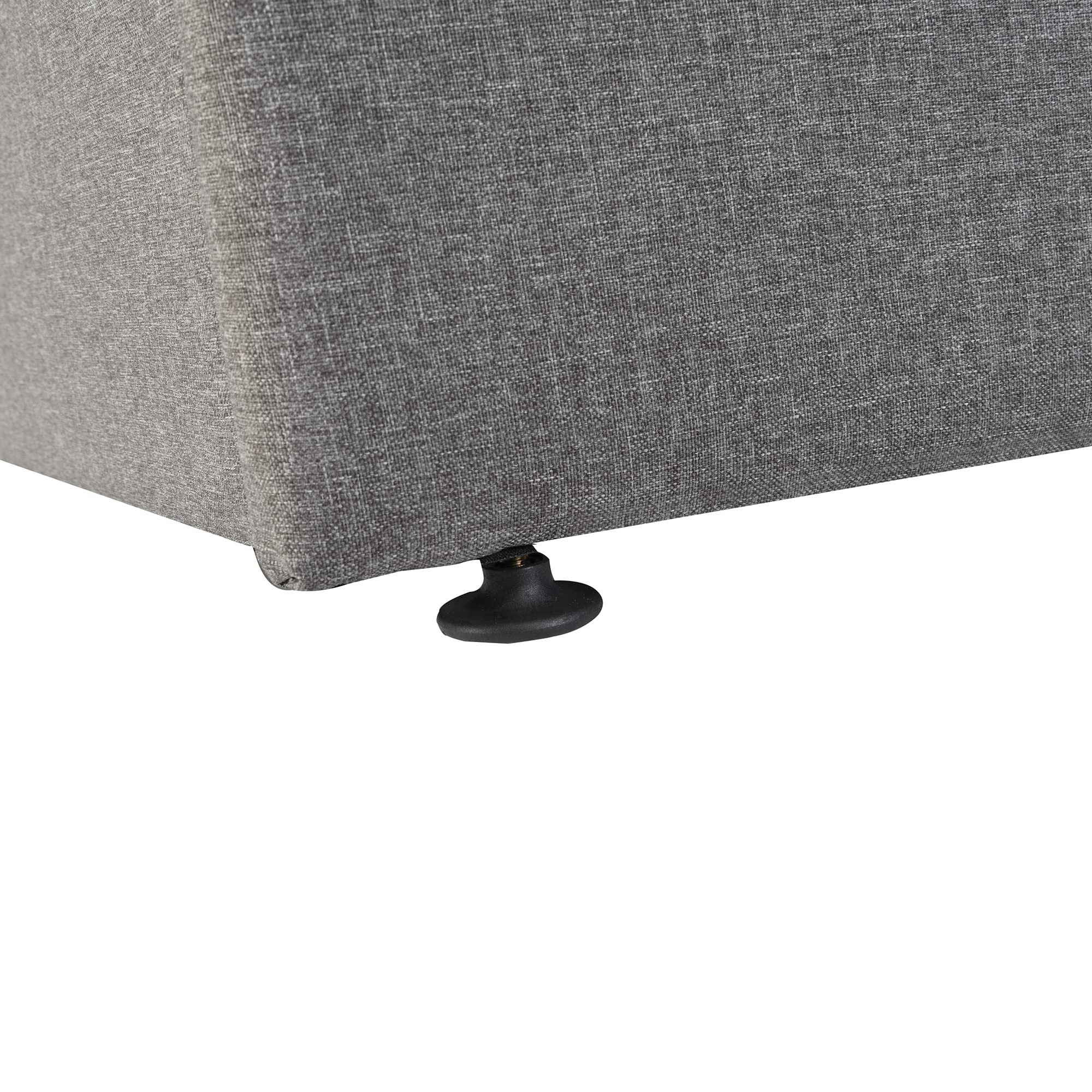 Harper & Bright Designs Full Size Upholstered Platform Bed with Lift-Up Storage & Tufted Headboard - Wooden Bed Frame, No Box Spring Needed, Underbed Storage (Gray) - Perfect for Small Bedrooms, Guest Rooms & Space-Saving Solutions
