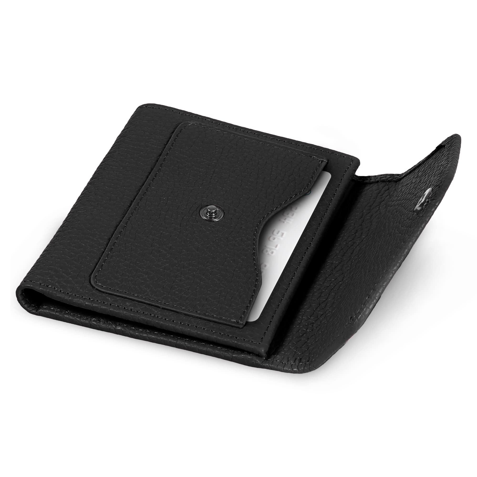Genuine Leather RFID Blocking Envelope Wallet for Men & Women - Slim Bifold Credit Card Holder for Travel & Everyday Use